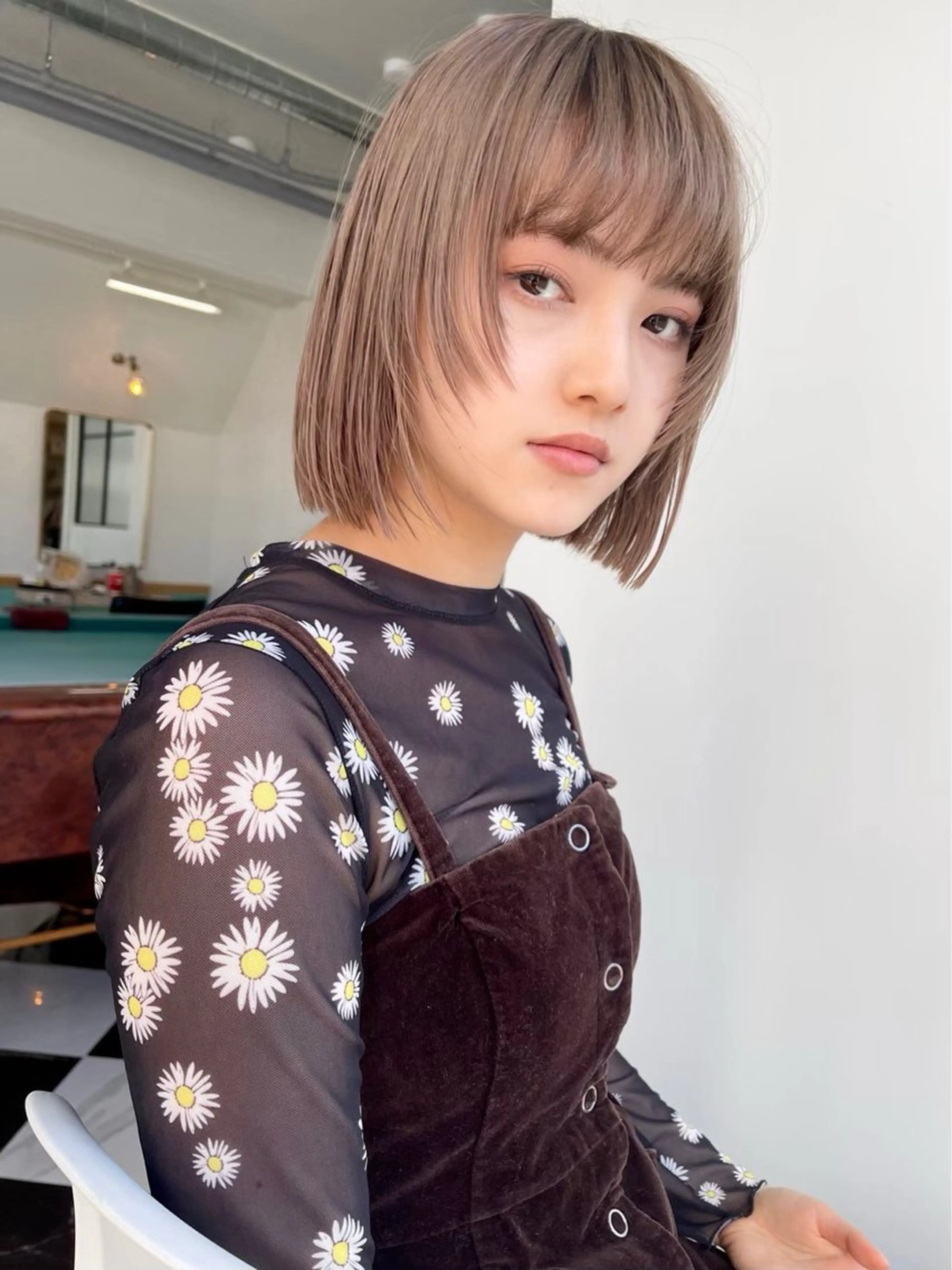 ショート カット ヘアカラー トリートメント 艶髪レイヤー/ ハイトーンKeitaのヘアスタイル