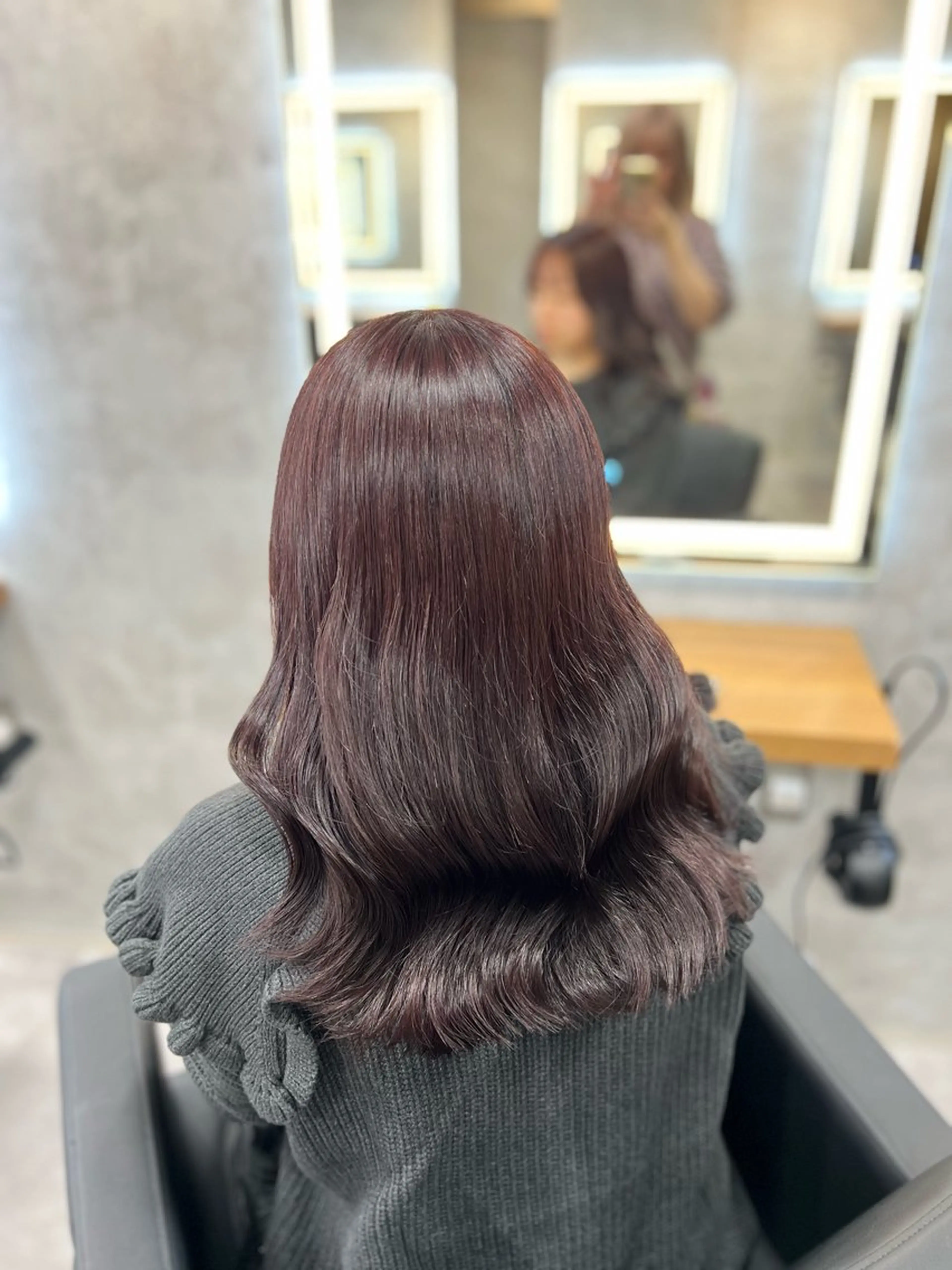 セミロング カラー 💖札幌カラー 指名No.1💖玲奈のヘアスタイル