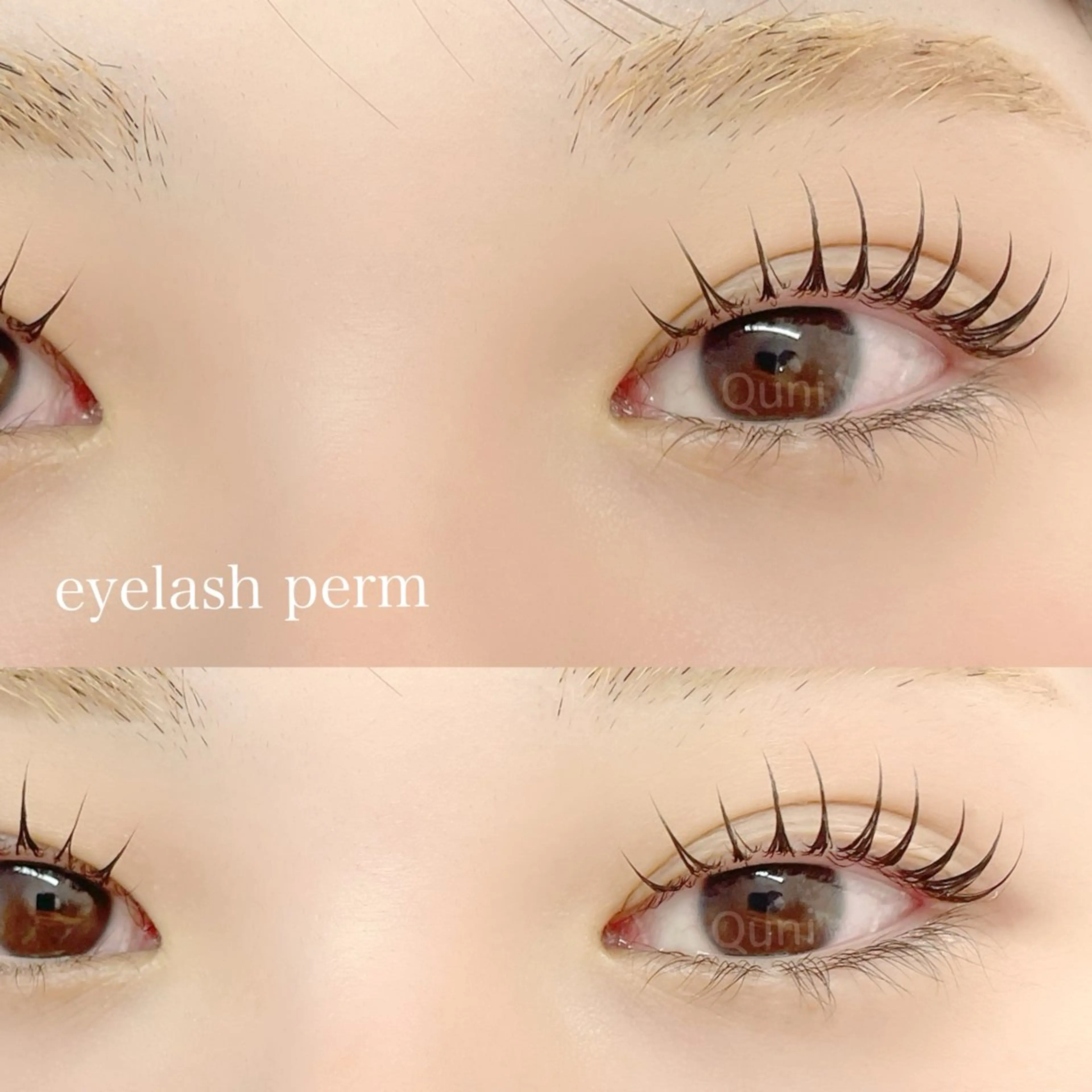 マツエク・マツパ 一重×まつ毛パーマ Quni ☁️のマツエク・マツパデザイン