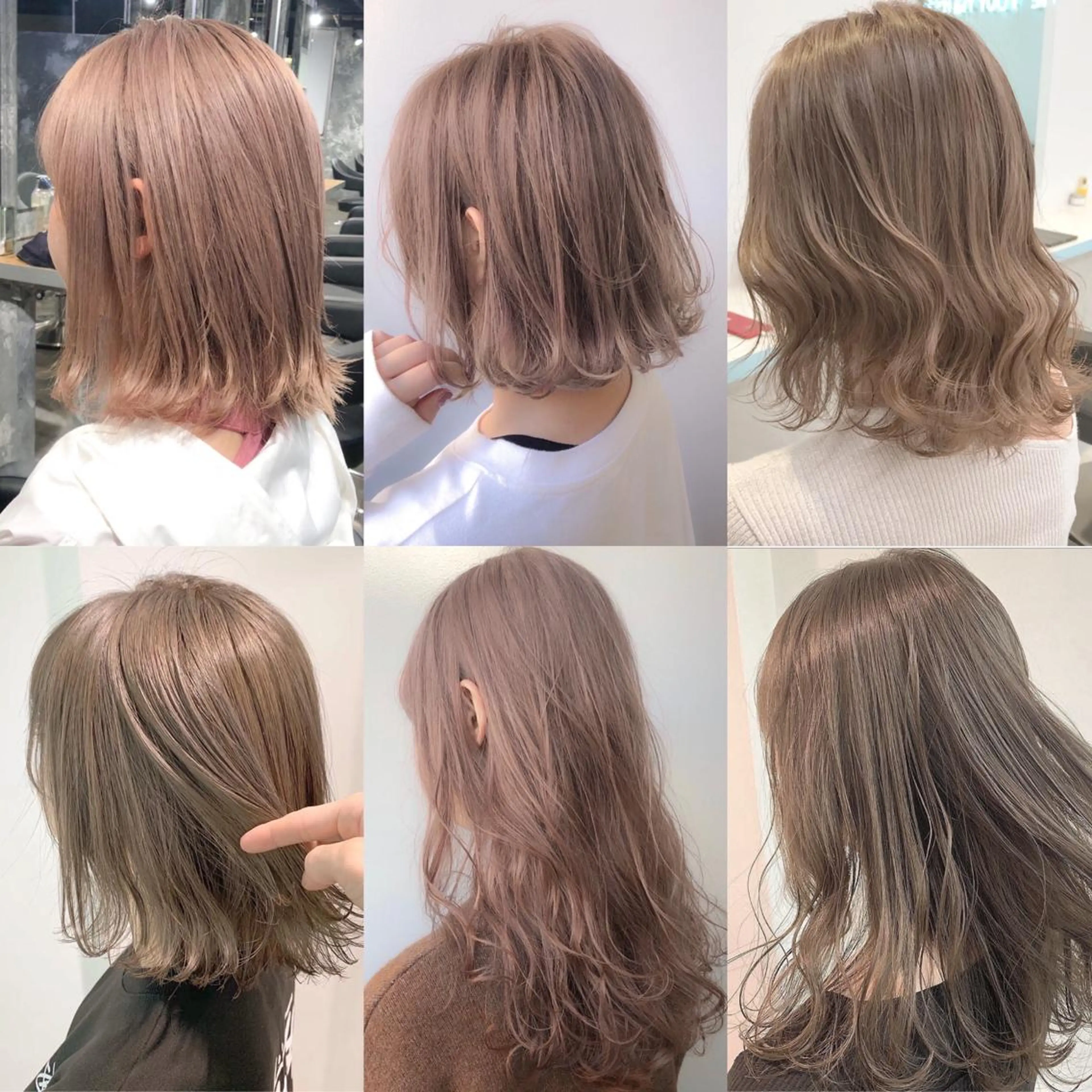 ミディアム カラー 🩵ハイトーン 美咲🩵のヘアスタイル