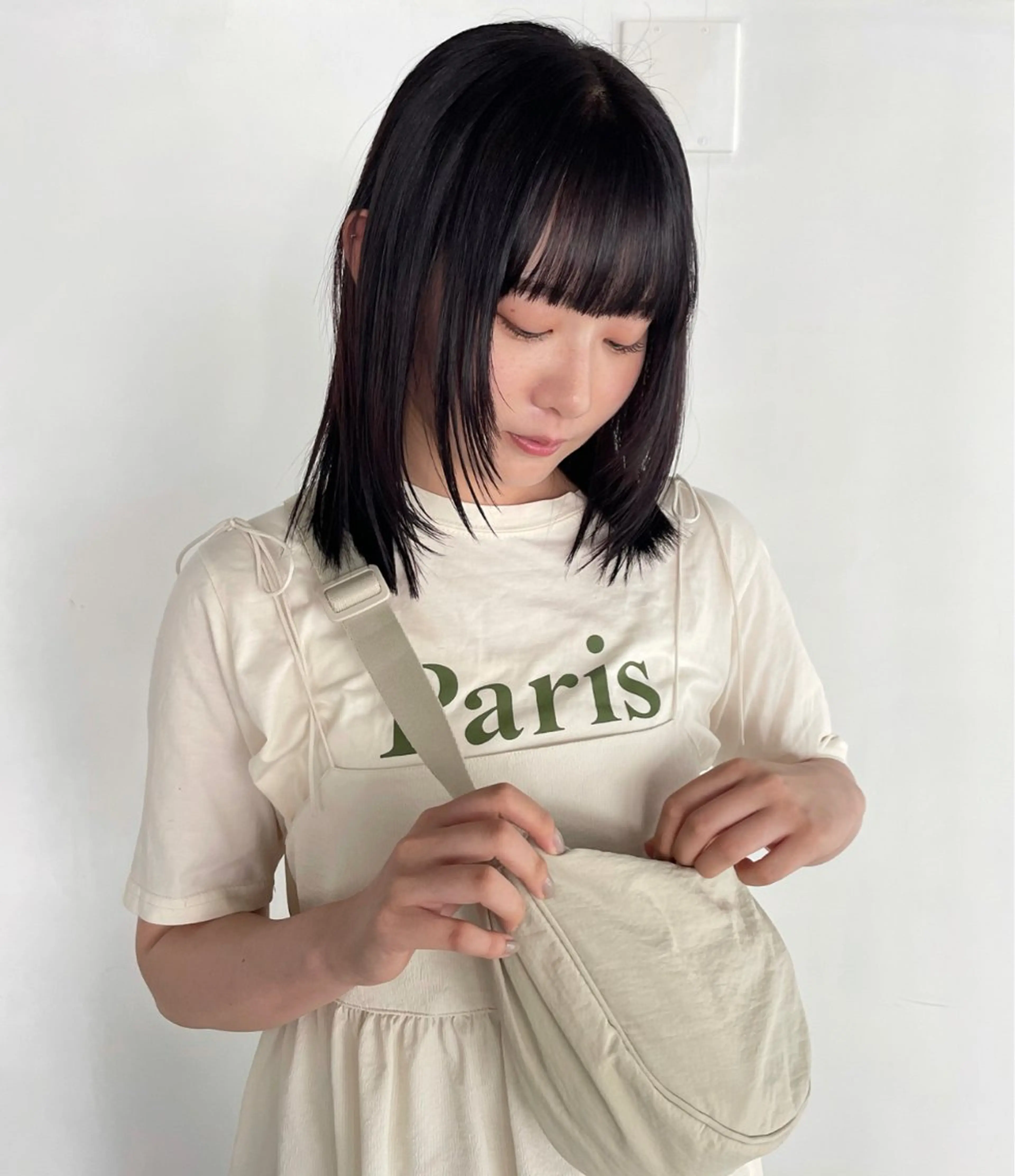 ミディアム カット ヘアカラー トリートメント chiharu ボブ/レイヤーのヘアスタイル