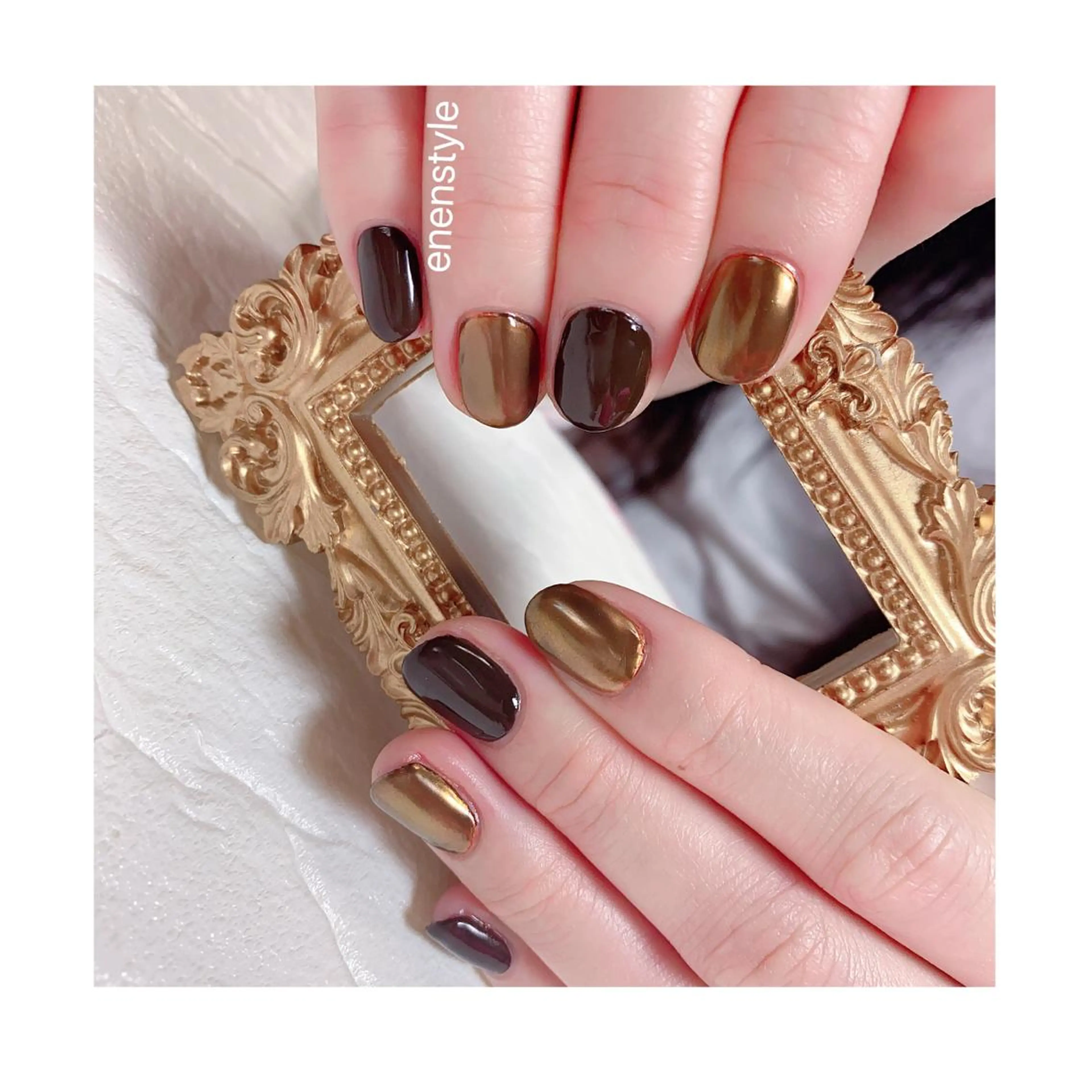 ショート ネイル ジェルネイル ミラーネイル ニュアンスネイル オフィスネイル ワンカラーネイル 👑enen style👑のネイルデザイン