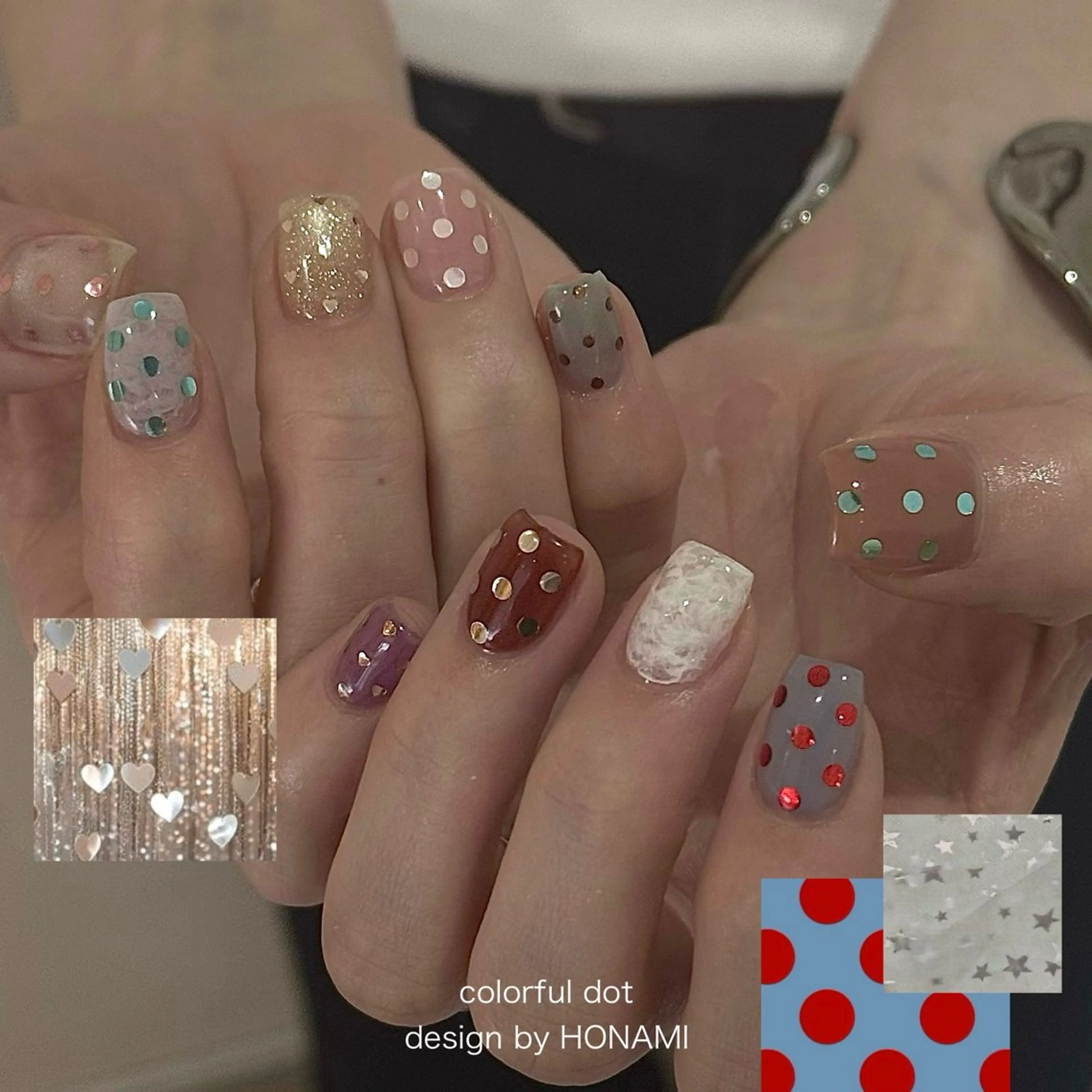ネイル ドット ニュアンスネイル ハンドネイル HONAMI パラジェル専門店のネイルデザイン