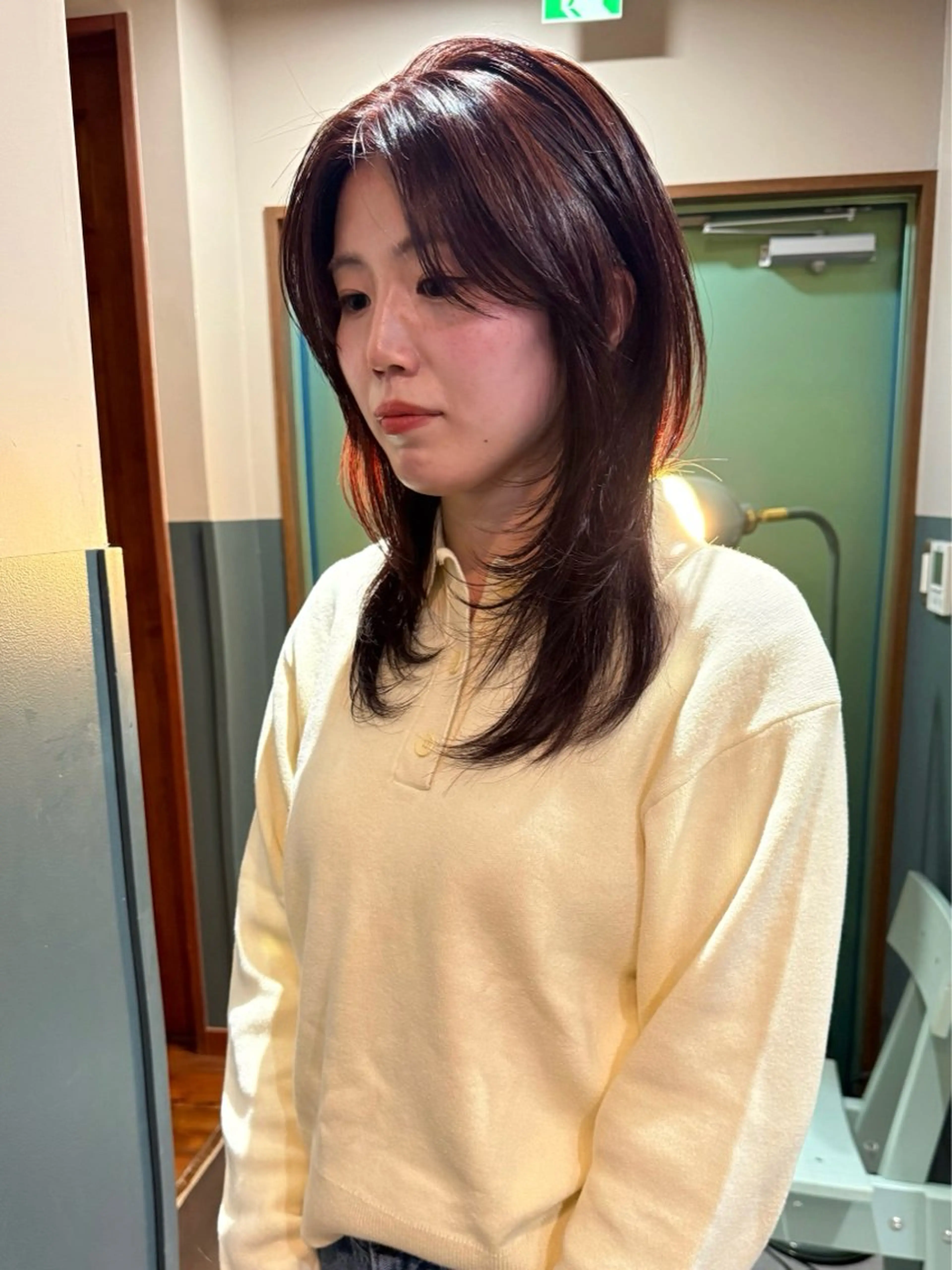 ミディアム カラー カット ヘアカラー トリートメント mai / linoah˚✧のヘアスタイル