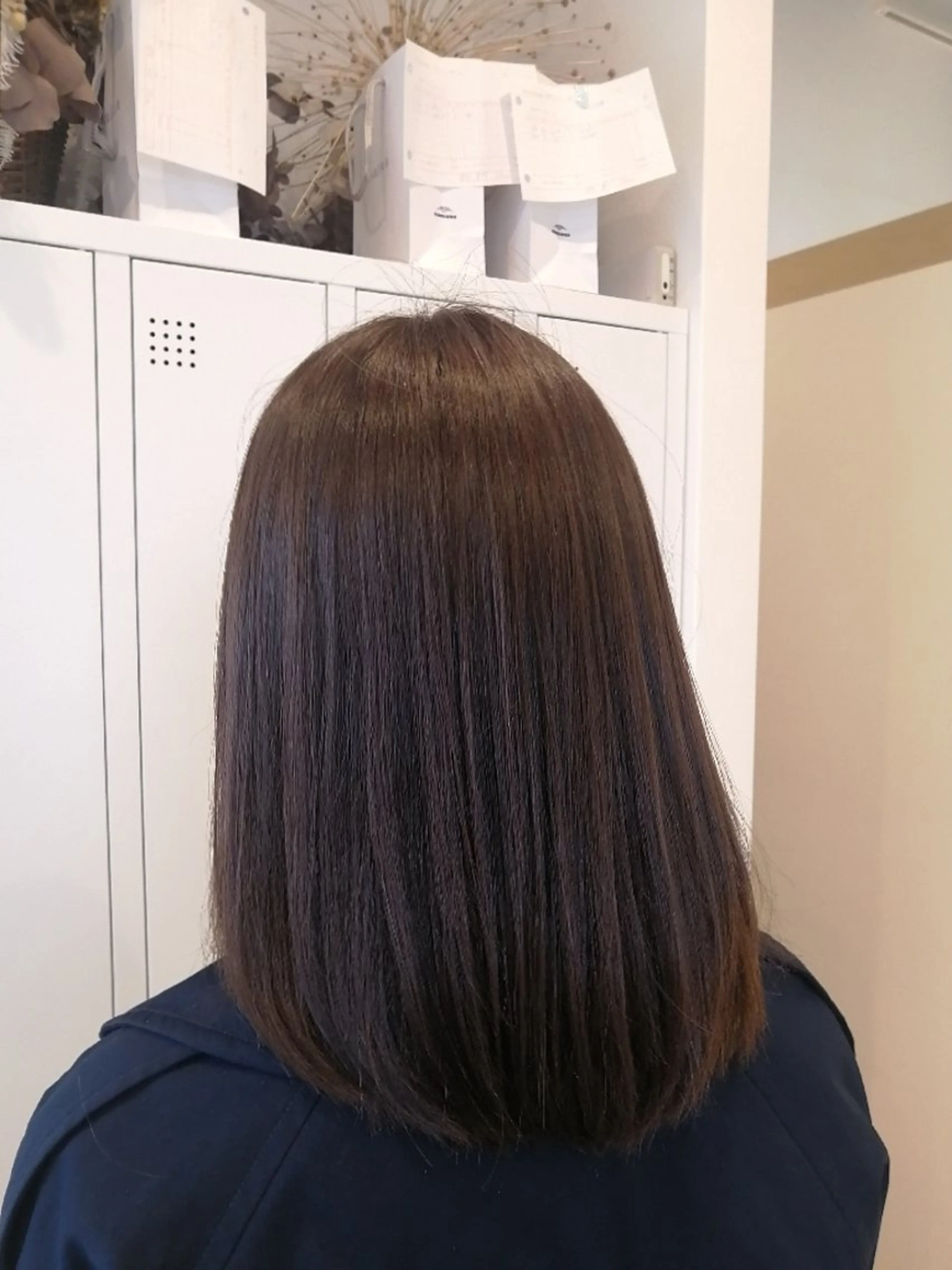 ミディアム カラー アッシュ ベージュカラー カット ヘアカラー 藤原仁美/レイヤー /透明感カラーのヘアスタイル