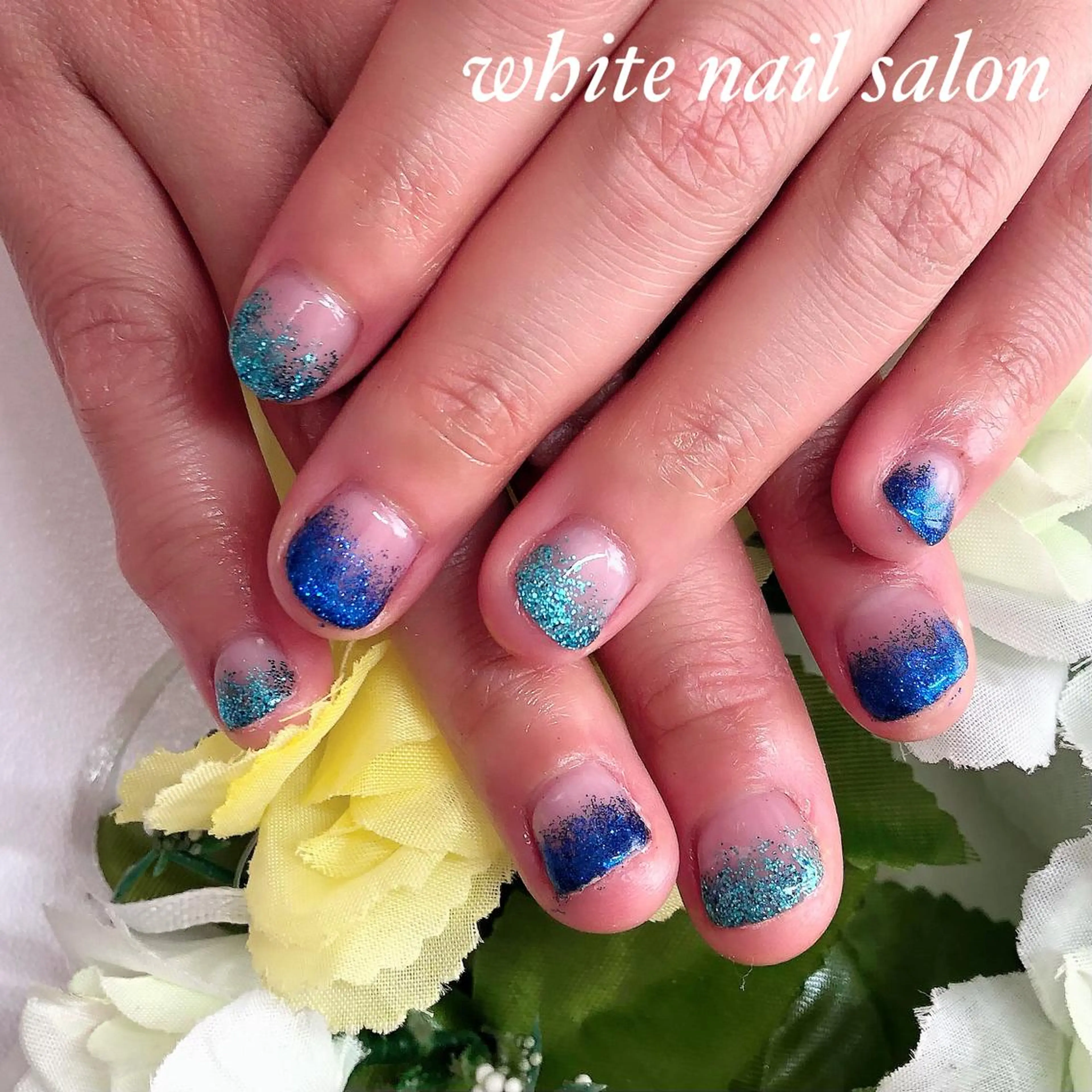 ネイル アートネイル フレンチネイル ジェルネイル グラデーション ハードジェル white nail salonのネイルデザイン