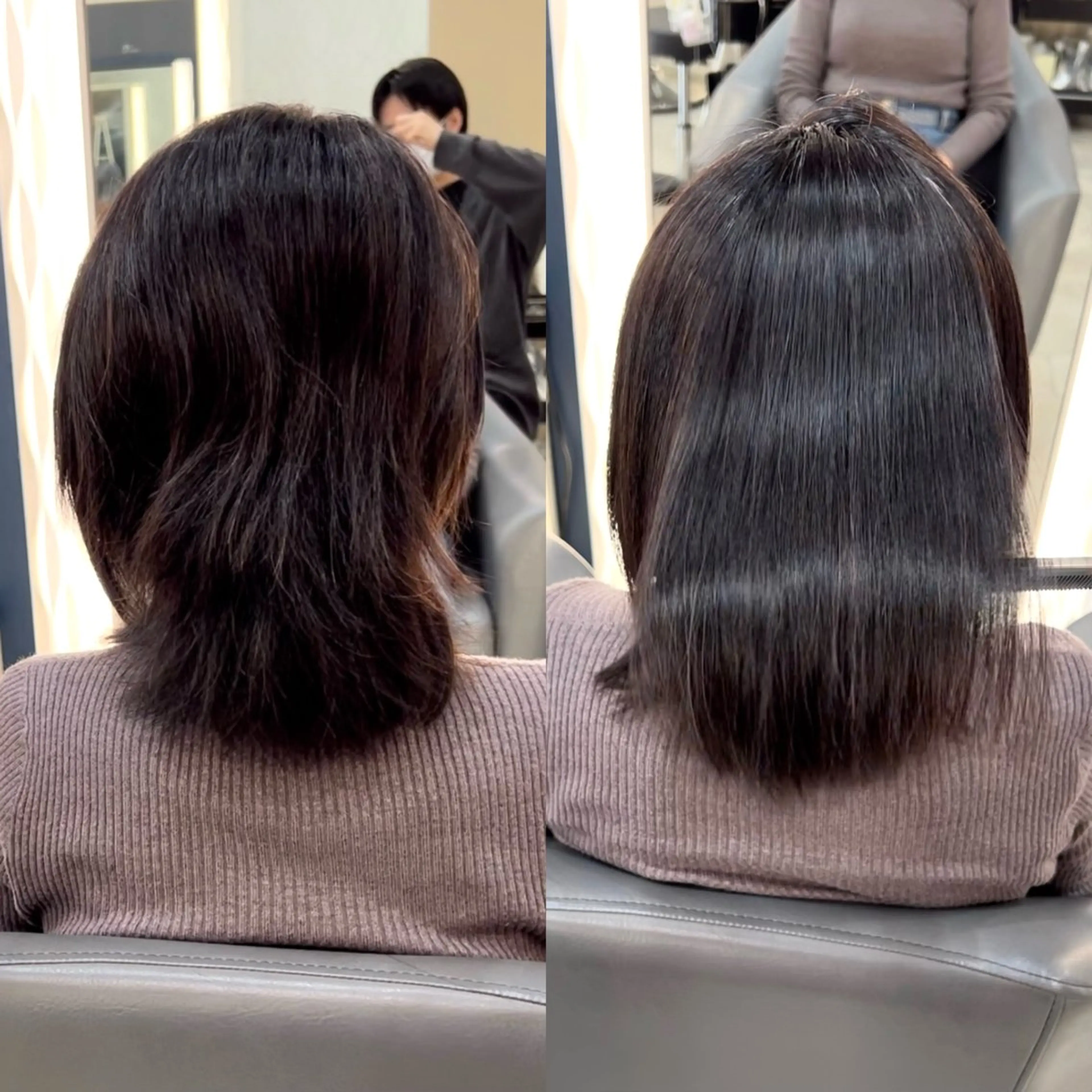 縮毛矯正の写真