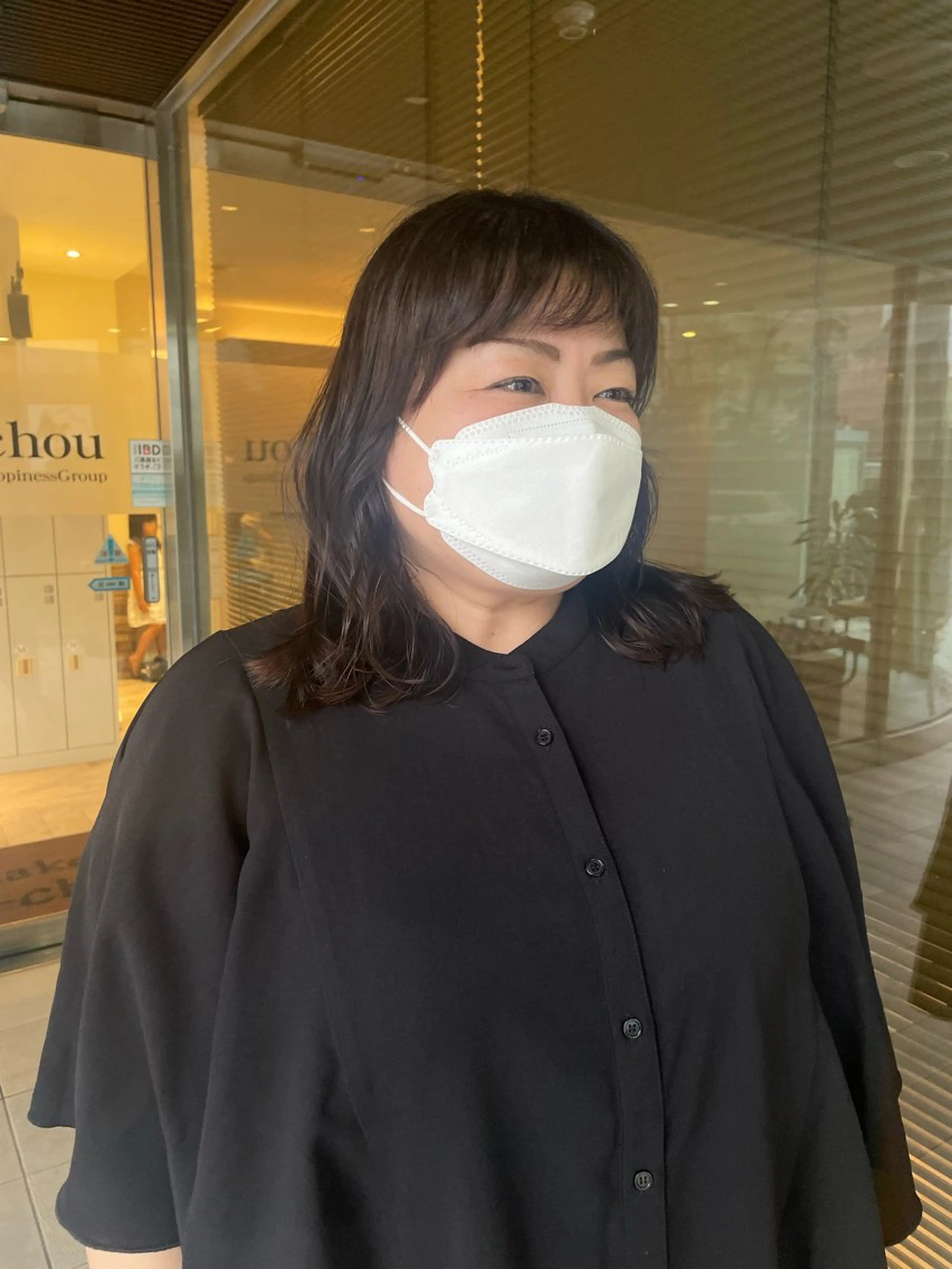 セミロング カット ヘアカラー 西山 瑞希のヘアスタイル
