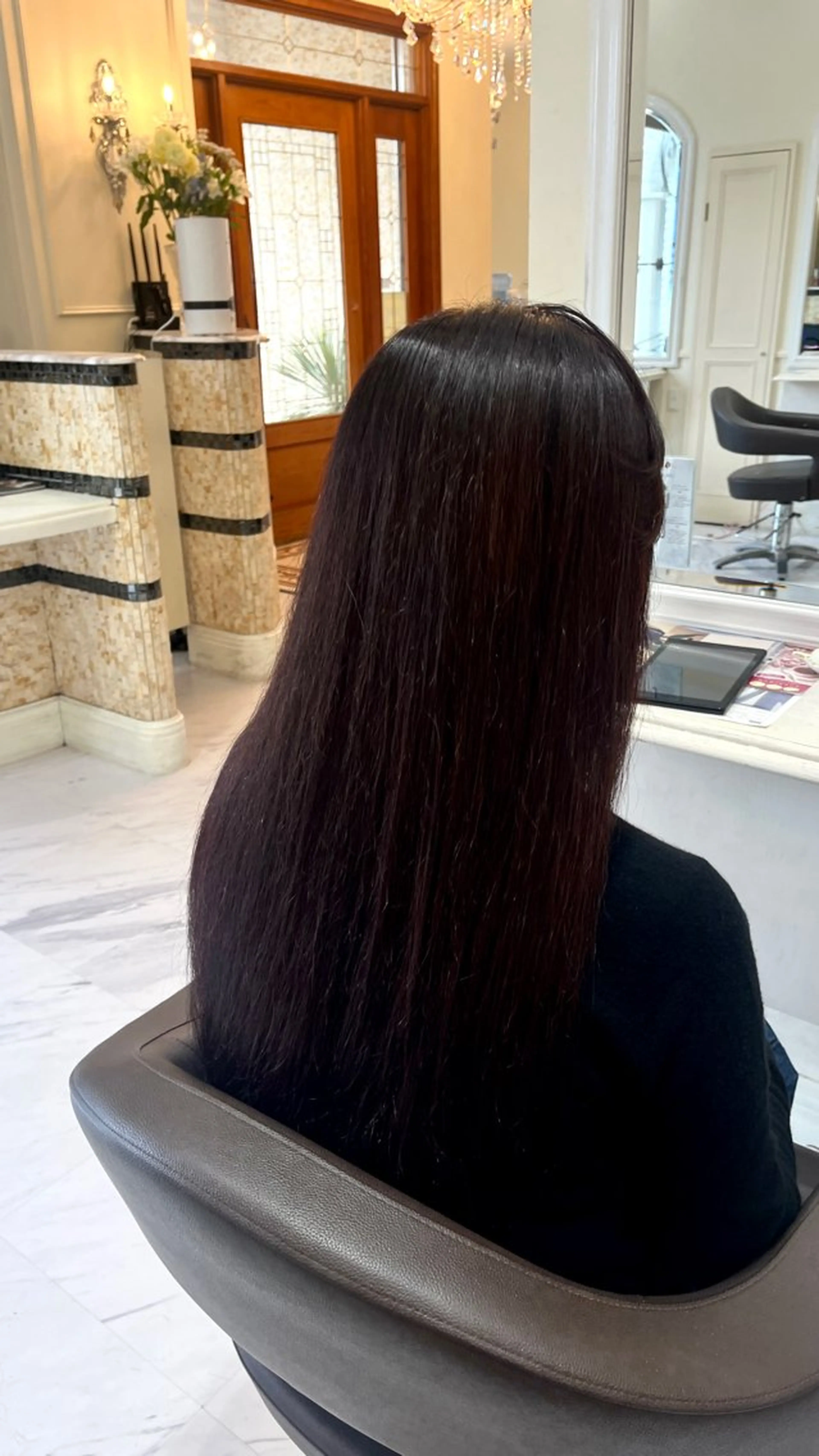 ロング ロング トリートメント カット ヘアカラー トリートメント くりやま ゆうかのヘアスタイル