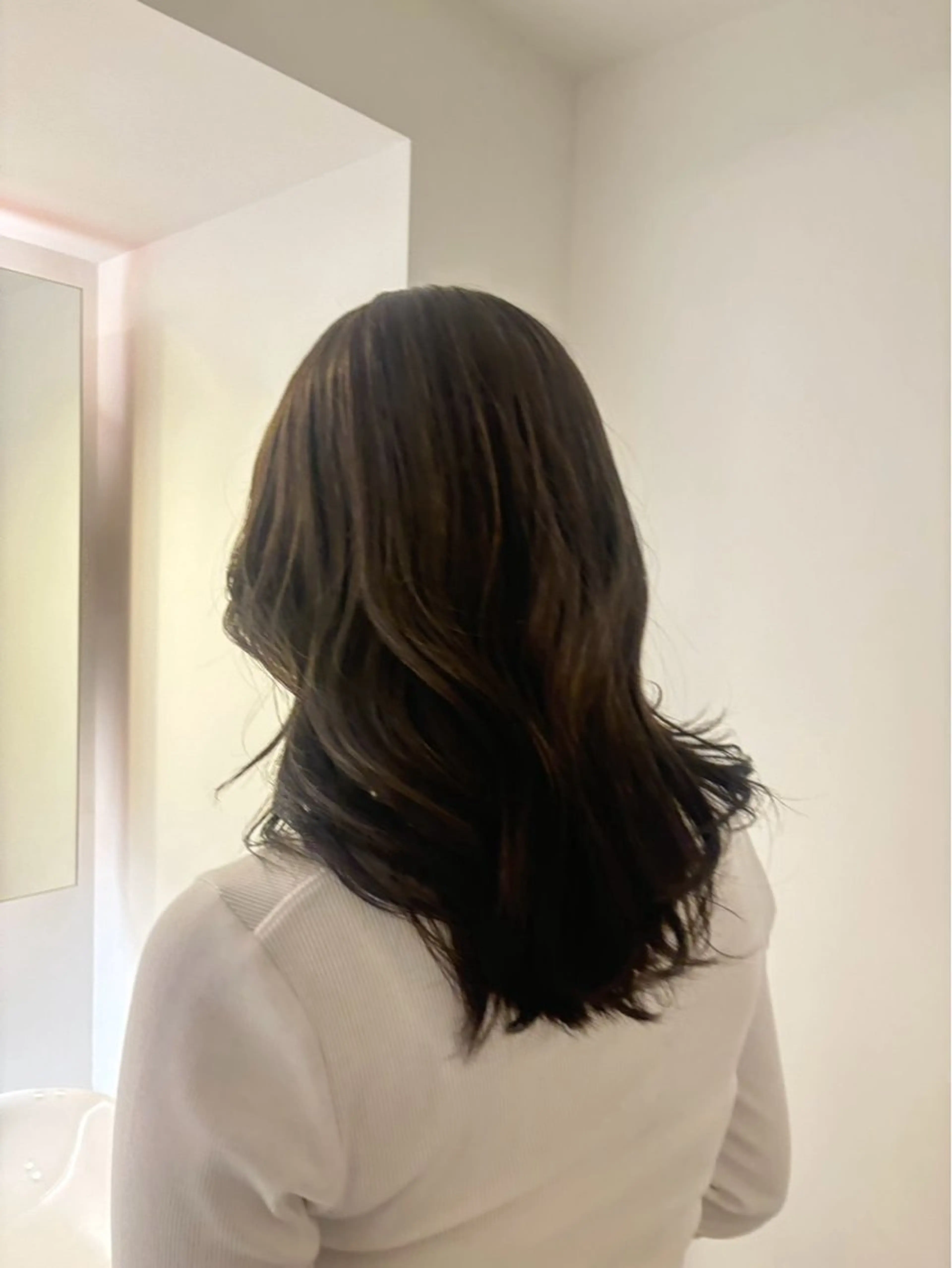 セミロング カラー カラー🤭🈁 ✨️🍀ショーイのヘアスタイル