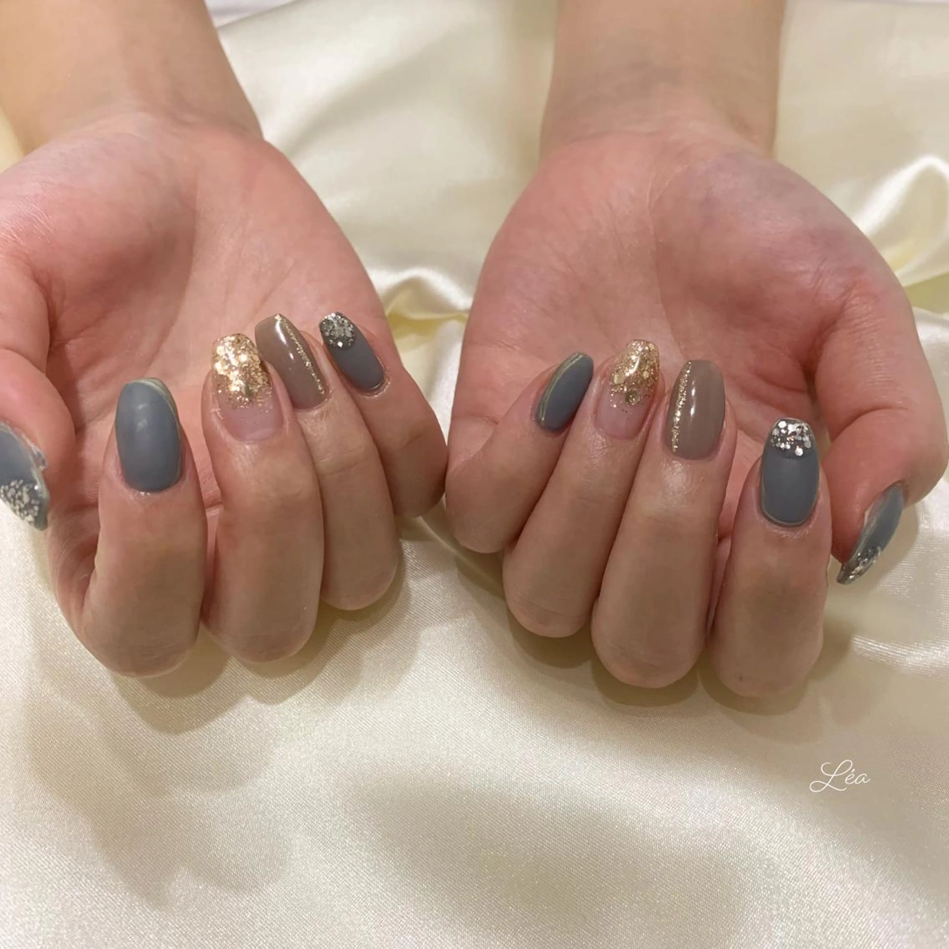ネイル ジェルネイル 持ち込み パラジェル ソフトジェル Léa nailのネイルデザイン