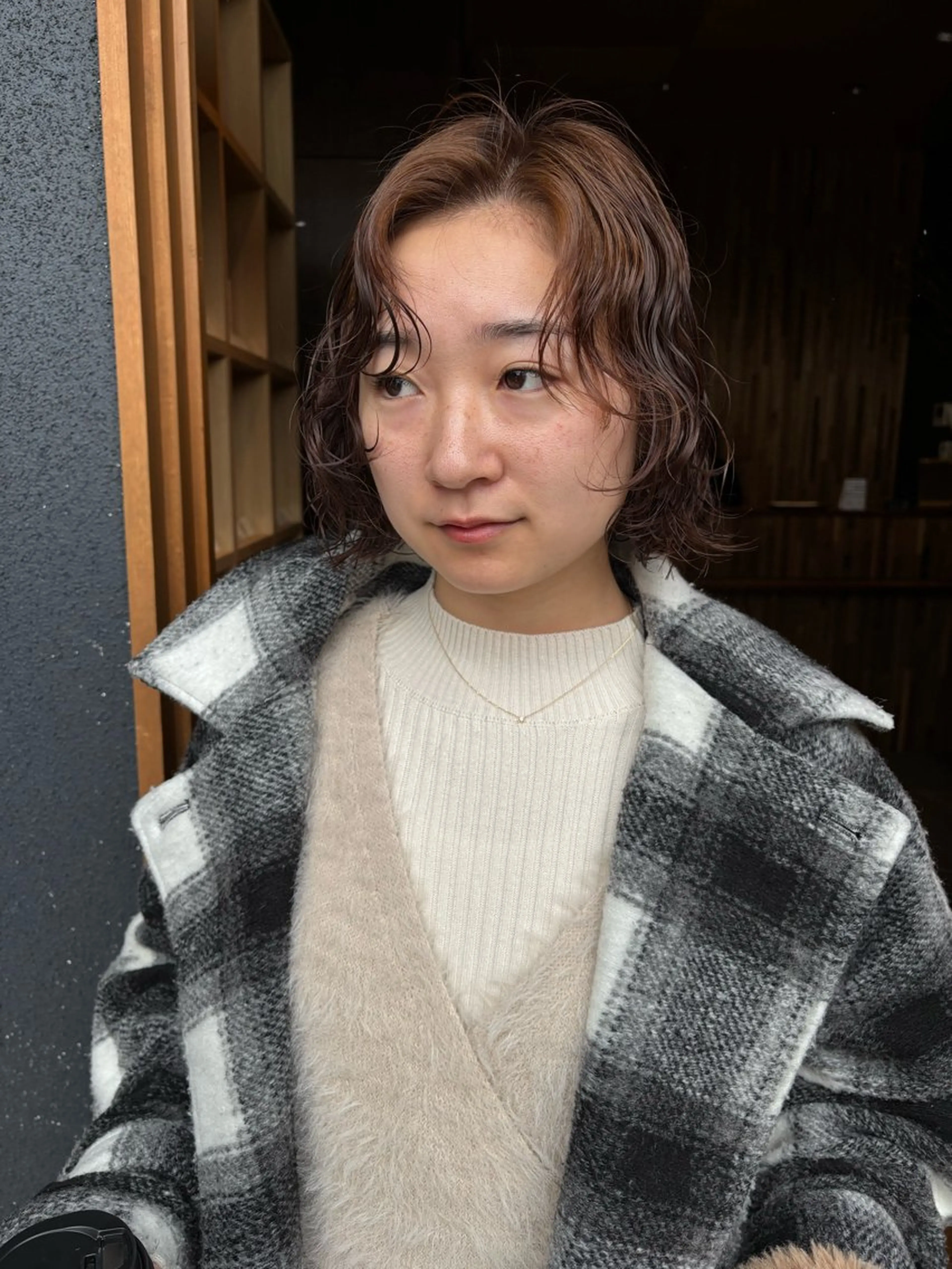 ミディアム ミディアムパーマ YMENE所属・柏葉 南斗のヘアスタイル