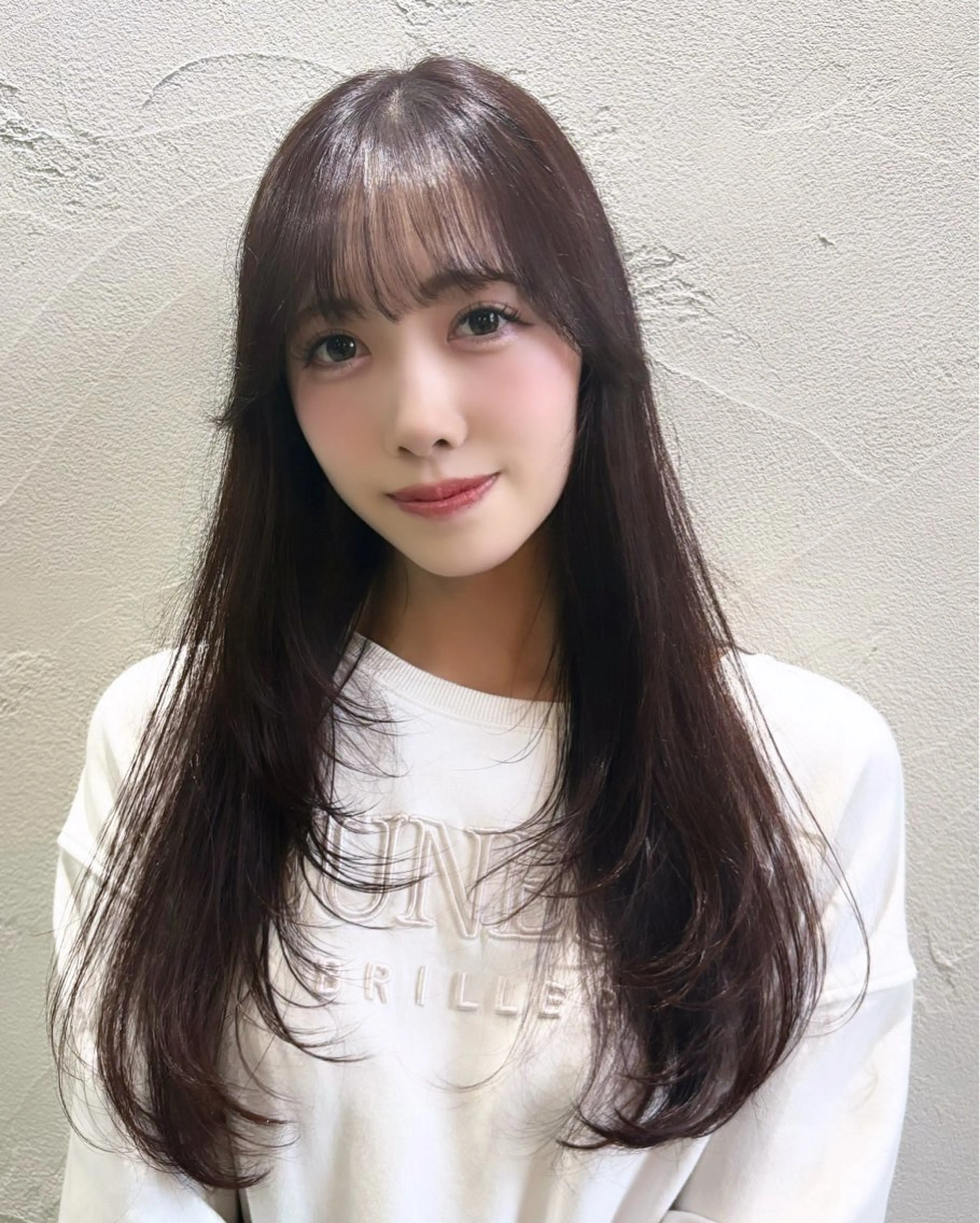 ロング カラー カット ヘアカラー トリートメント 中嶋心渚⌇透明感 カラー️🩵🎀‪のヘアスタイル