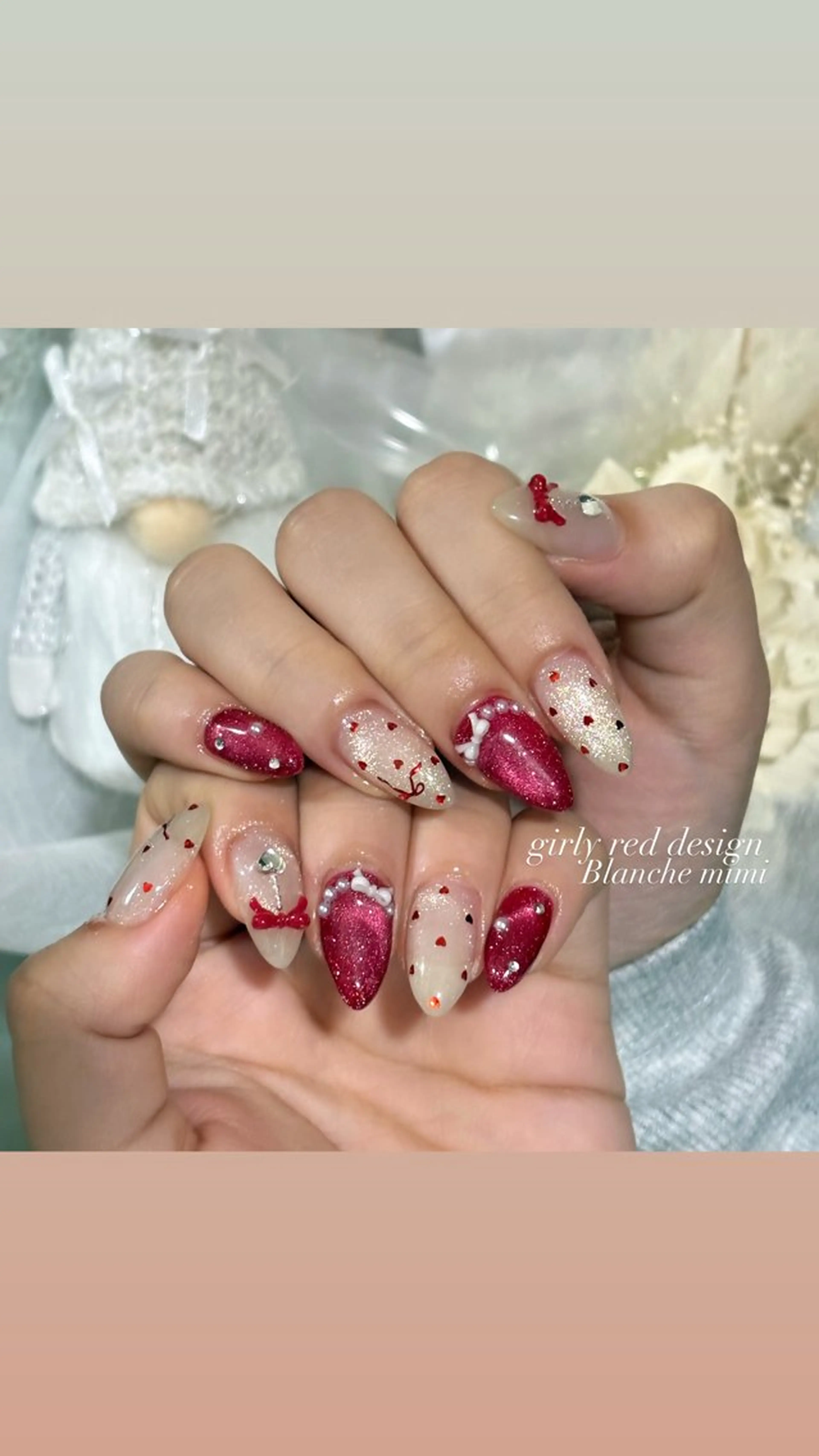 ネイル ハンドネイル Blanche mimi.u_aのネイルデザイン