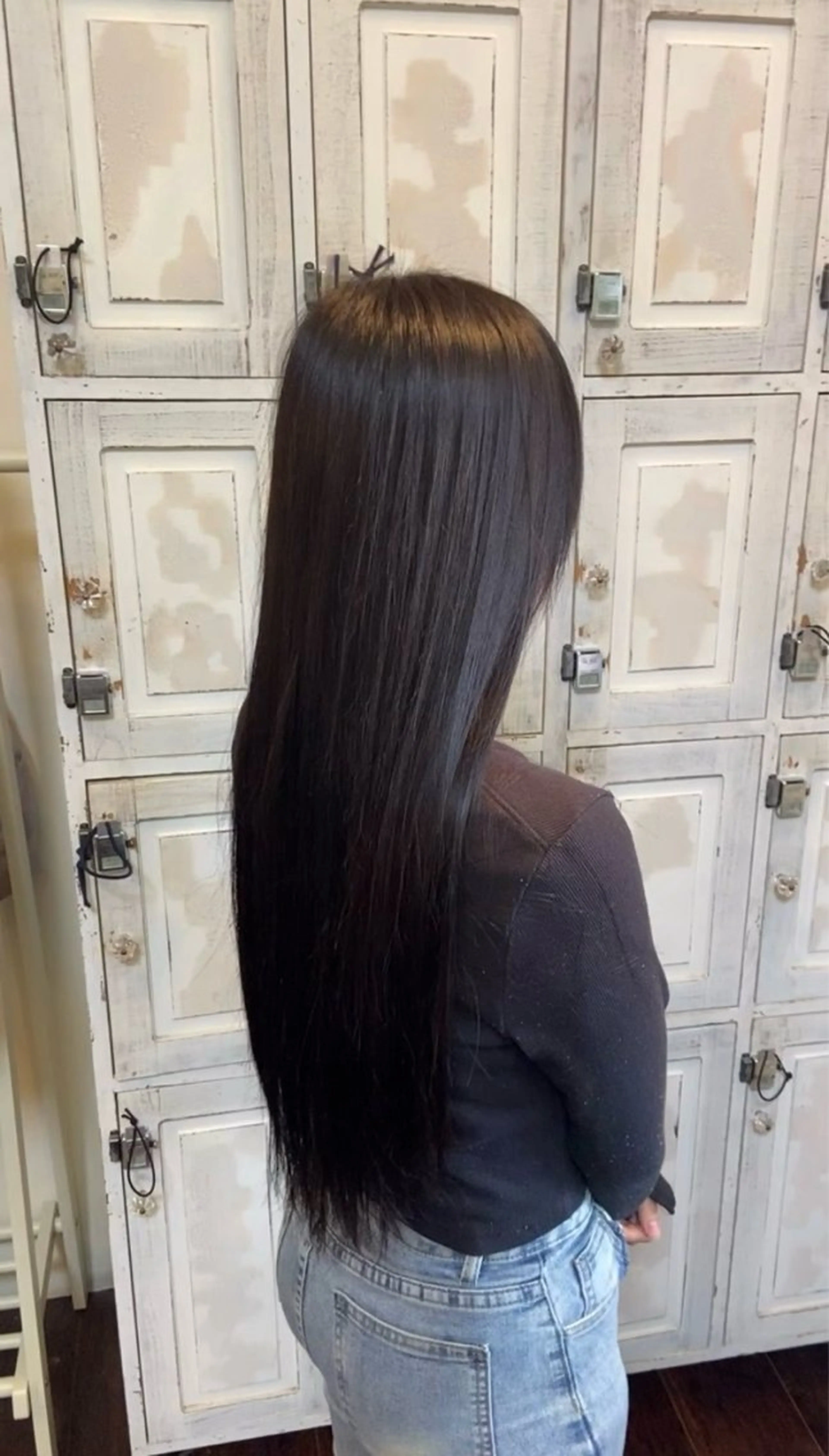 ロング カラー 黒髪 縮毛矯正 トリートメント LE-PLA Citta 大雅のヘアスタイル