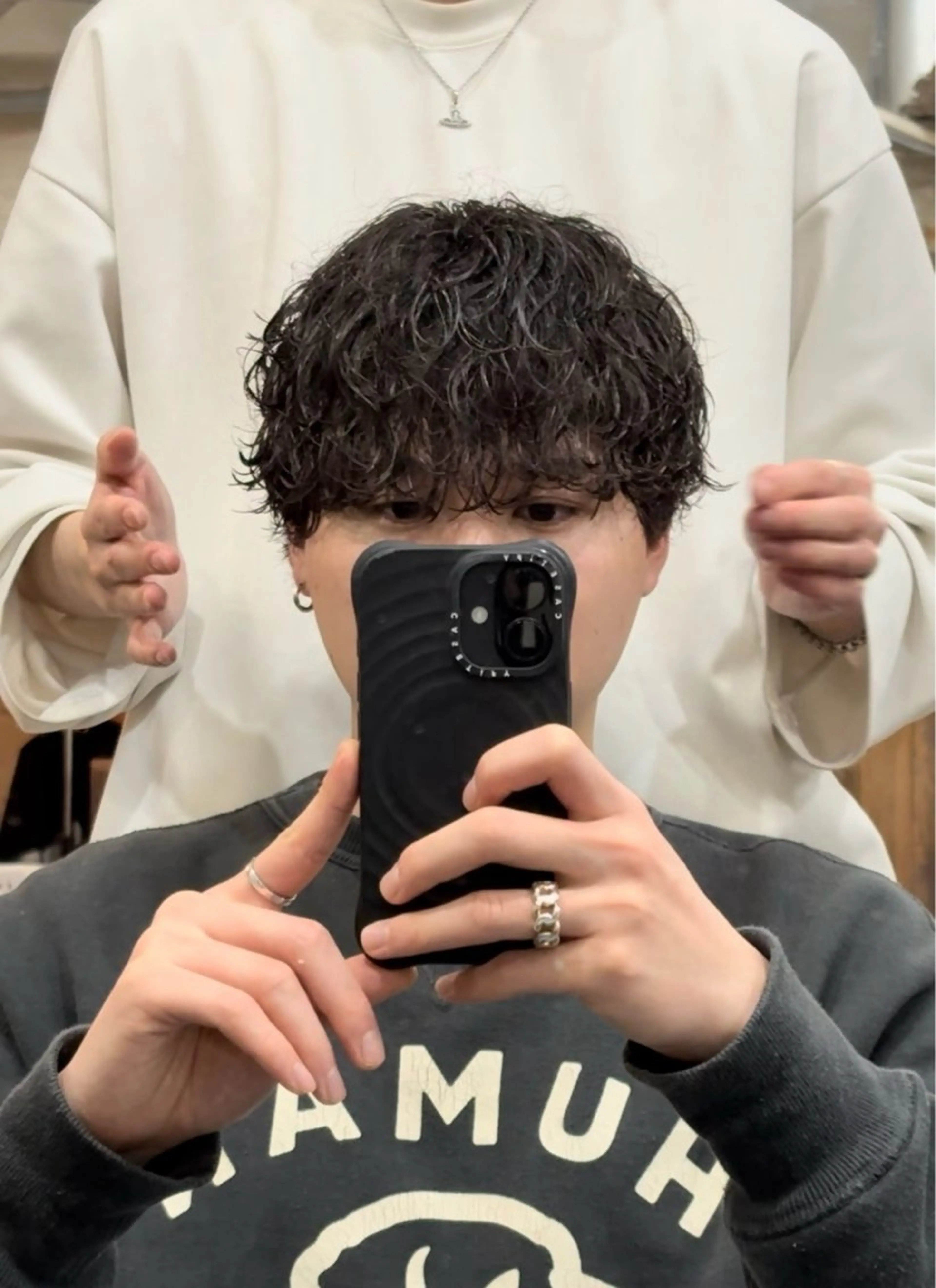 カラー パーマ メンズ カット パーマ RACCOON.TOKYO 渋谷店所属・メンズカット🐺 パーマ特化🔥舜のヘアスタイル