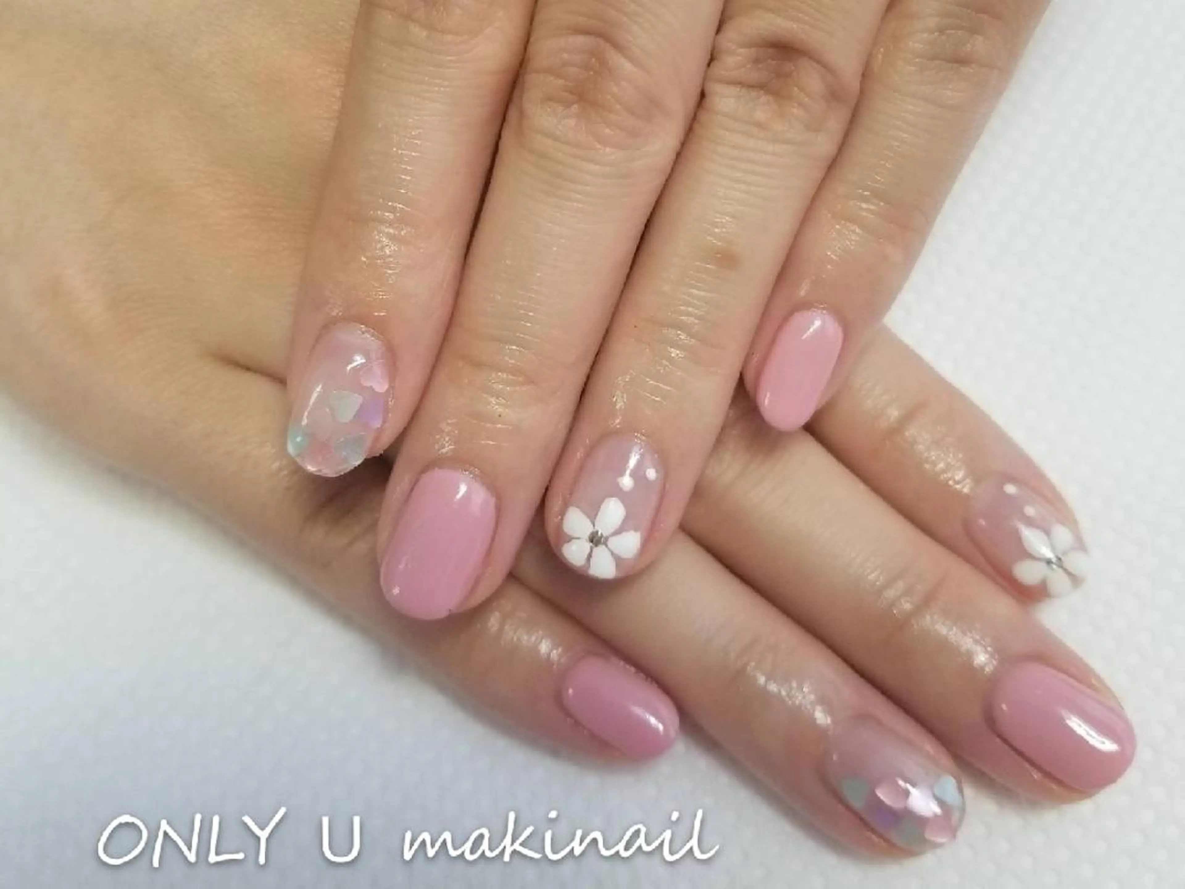 ネイル ハート 春ネイル ハンドネイル Makinail makiのネイルデザイン