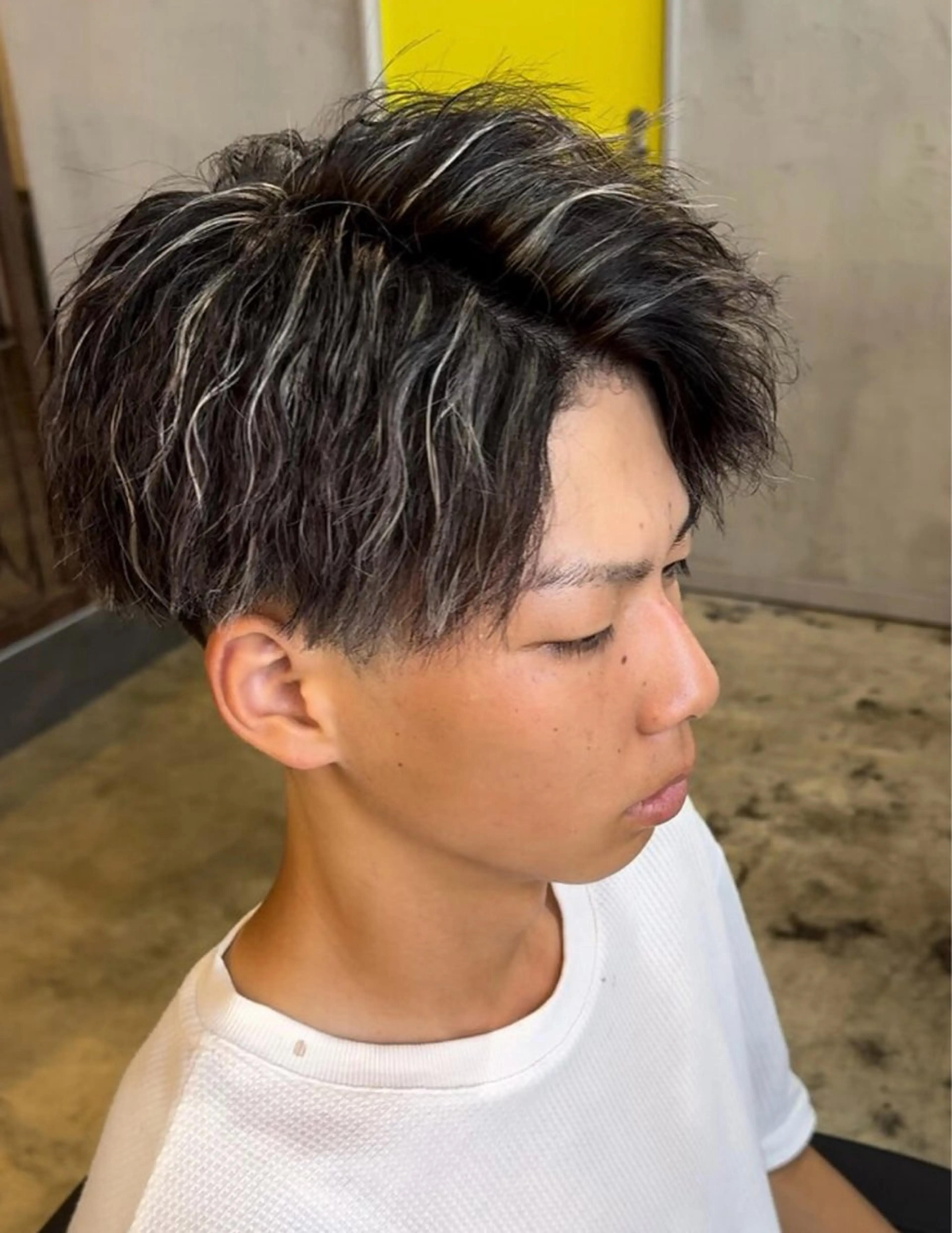 ショート カラー メンズ メンズハイライト メンズメッシュ ハイライトカラー メッシュ ハイライト YUUTO 【メンズ限定】のヘアスタイル