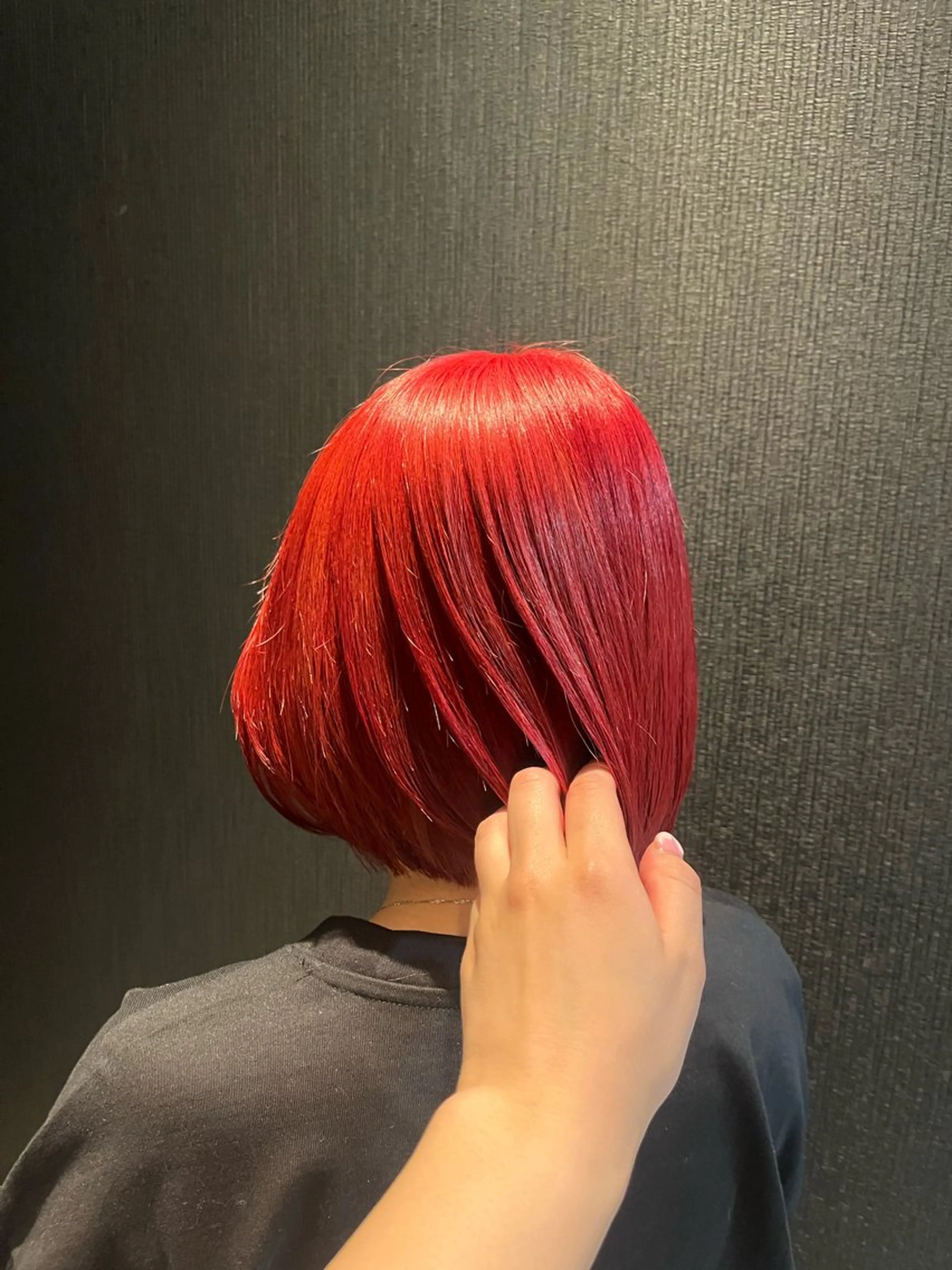 ショート カラー ヘアカラー レイヤーカット/ フェミニン💕/鏡のヘアスタイル