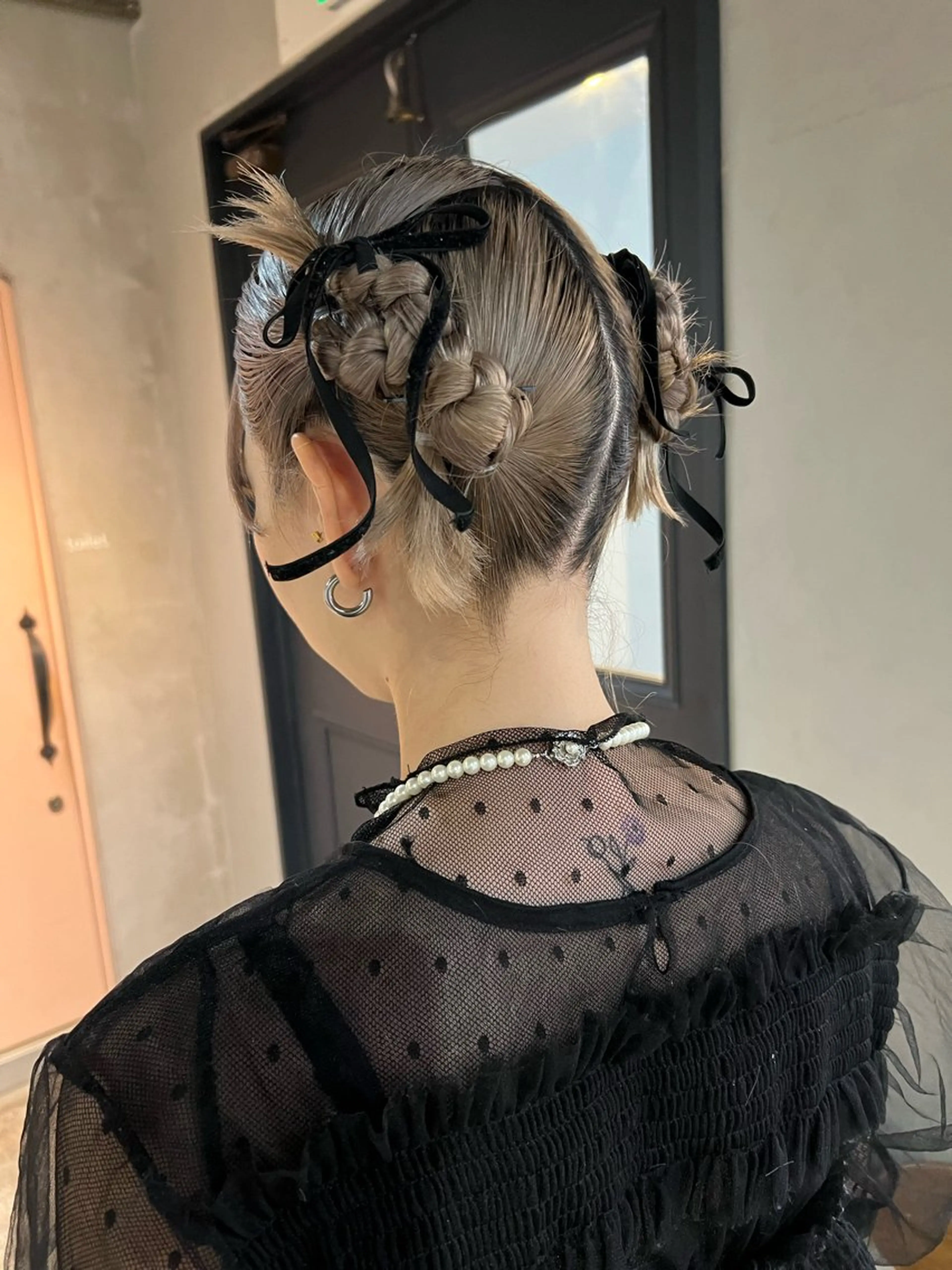 ミディアム カラー ヘアセット ツキノキ ミナのヘアスタイル