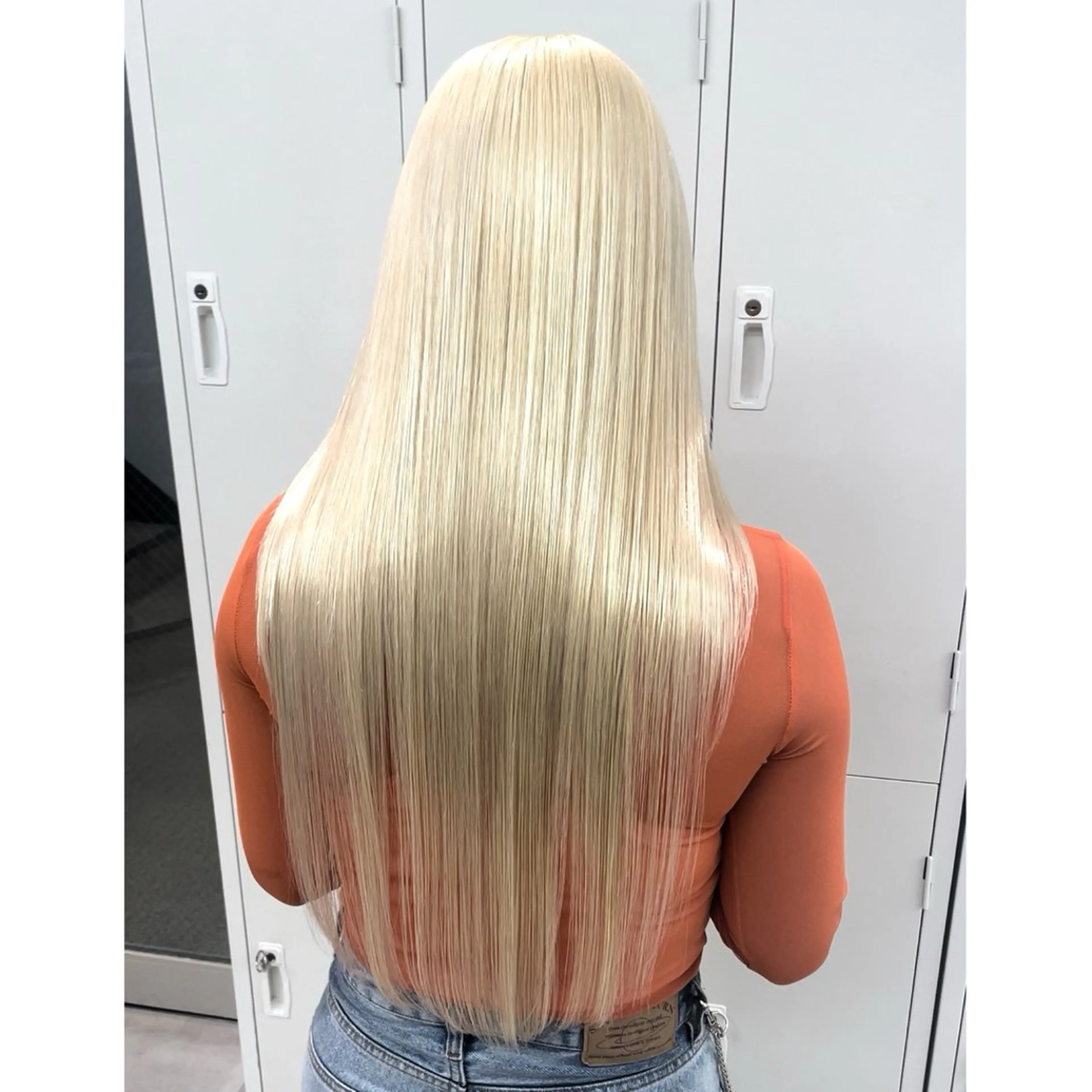 ロング 酸性ストレート カット 縮毛矯正 トリートメント 奥山義進/大宮 /ダブルカラーのヘアスタイル