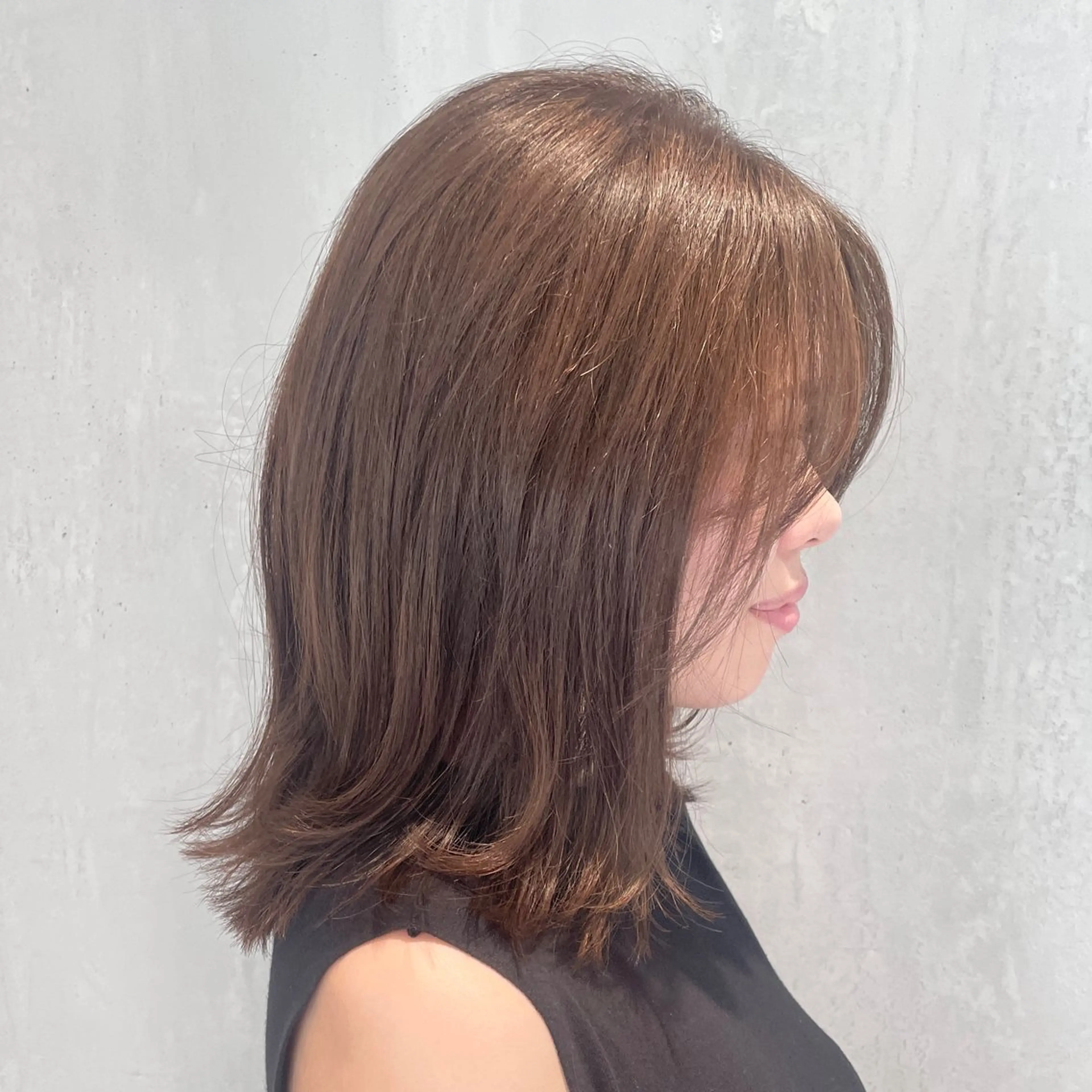 ミディアム カラー ハイライトカラー ハイライト カット ヘアカラー matka白髪ぼかし 大人ヘア/KEIKOのヘアスタイル