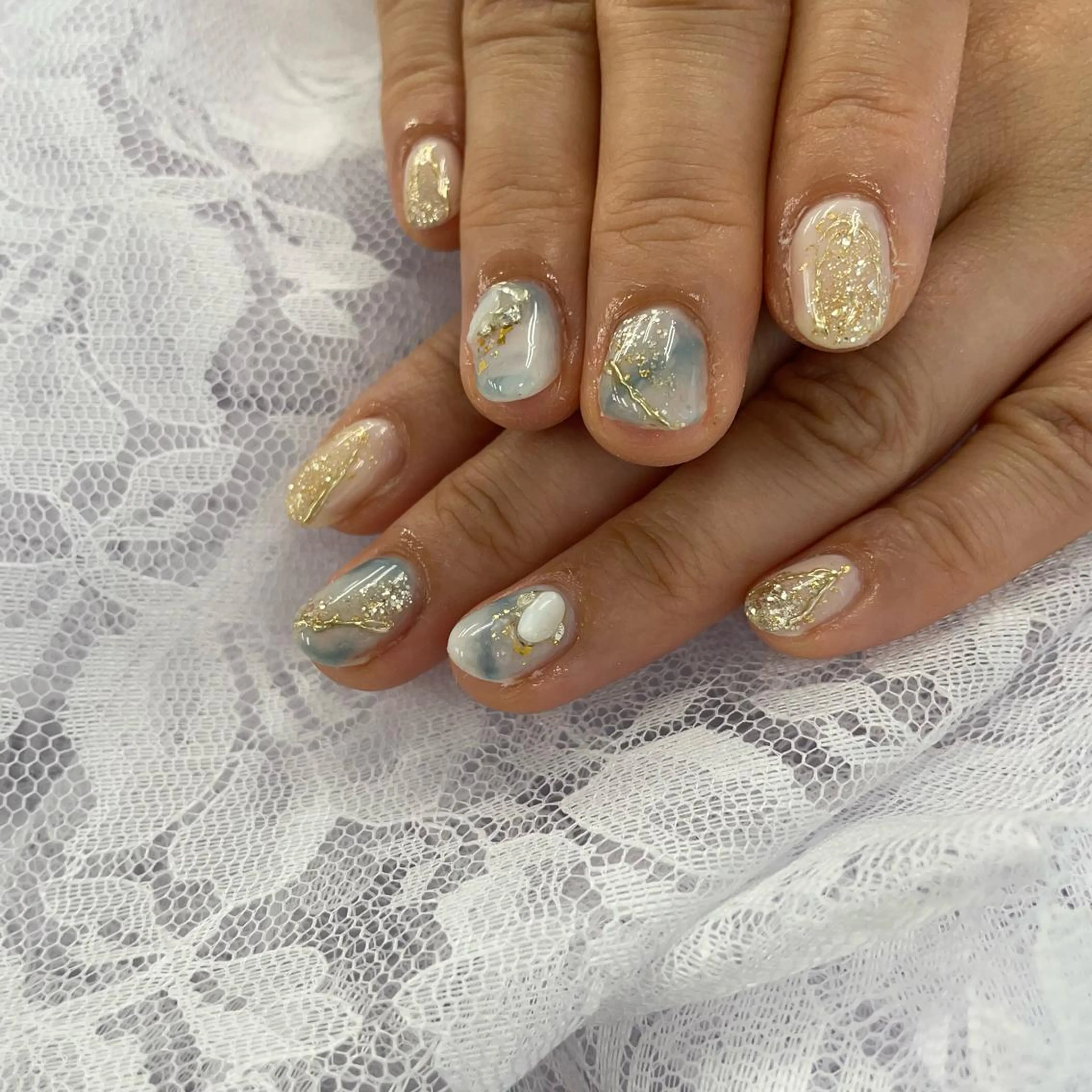 ネイル 持ち込み ニュアンスネイル ハンドネイル Bianca赤羽 松元🥣🫧のネイルデザイン