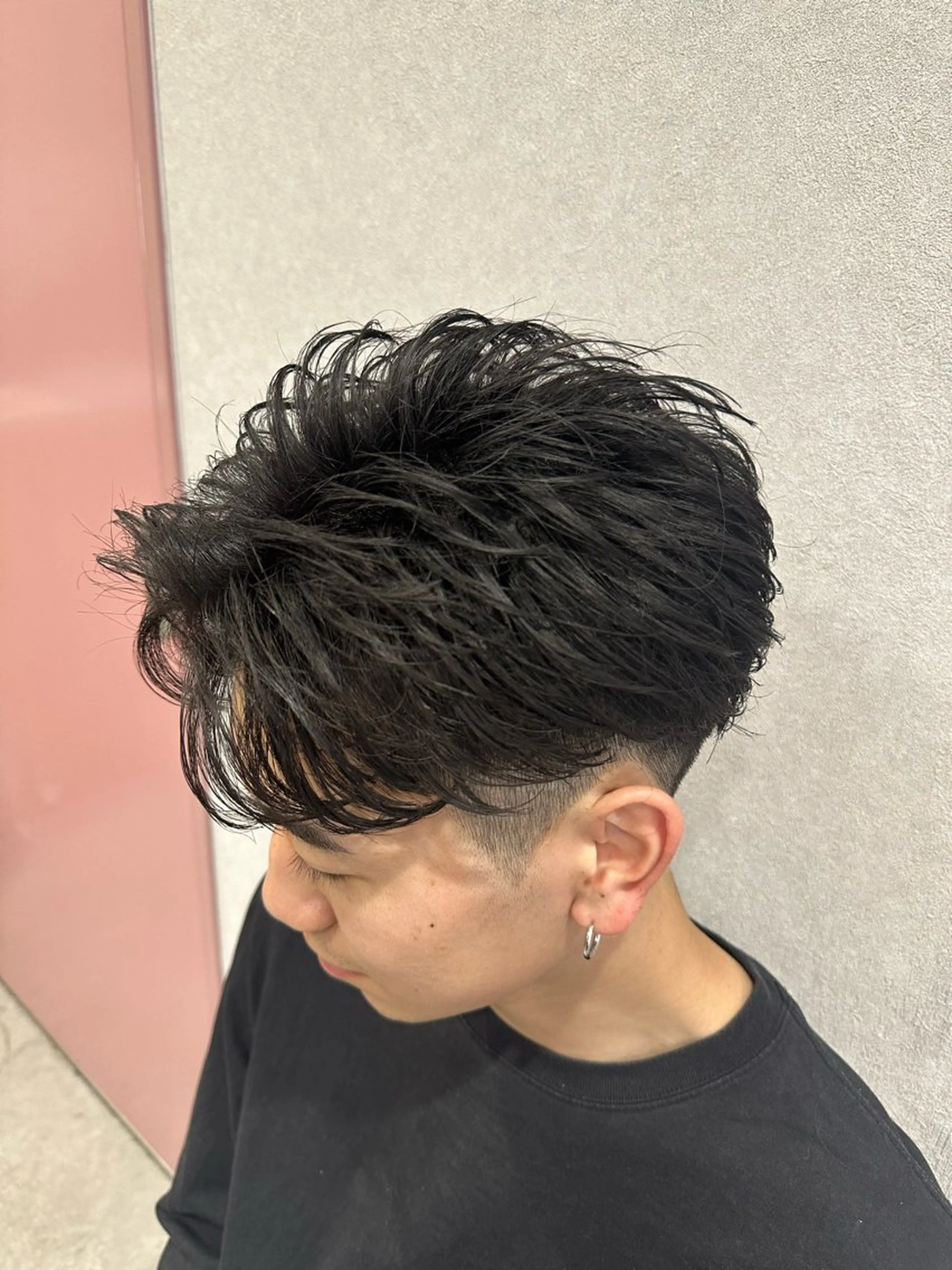 ミディアム パーマ ヘアアレンジ メンズ カット パーマ メンズNo.1美容師 Coshoのヘアスタイル
