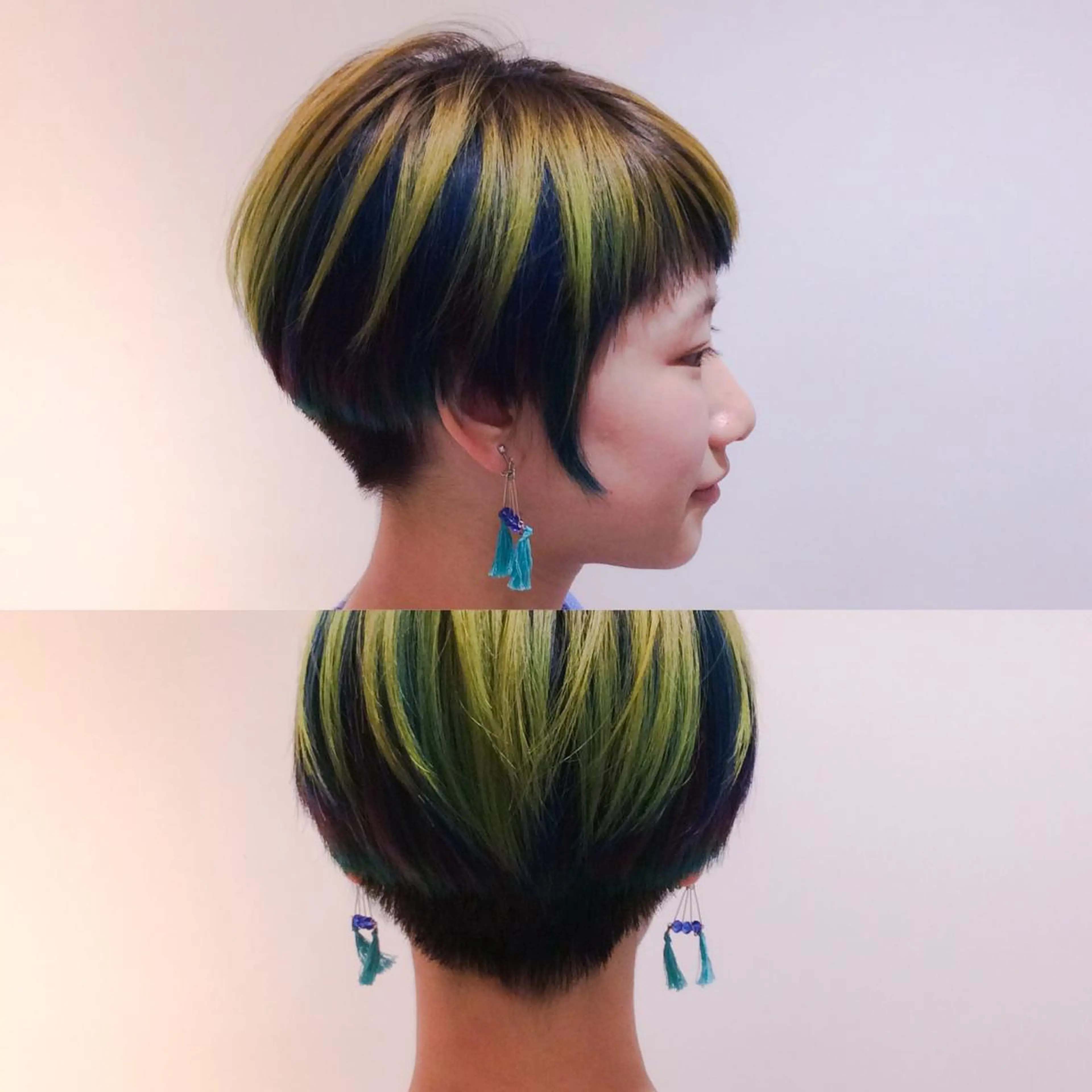 ショート カラー 堀江/心斎橋/西大橋 四ツ橋【Vers】のヘアスタイル