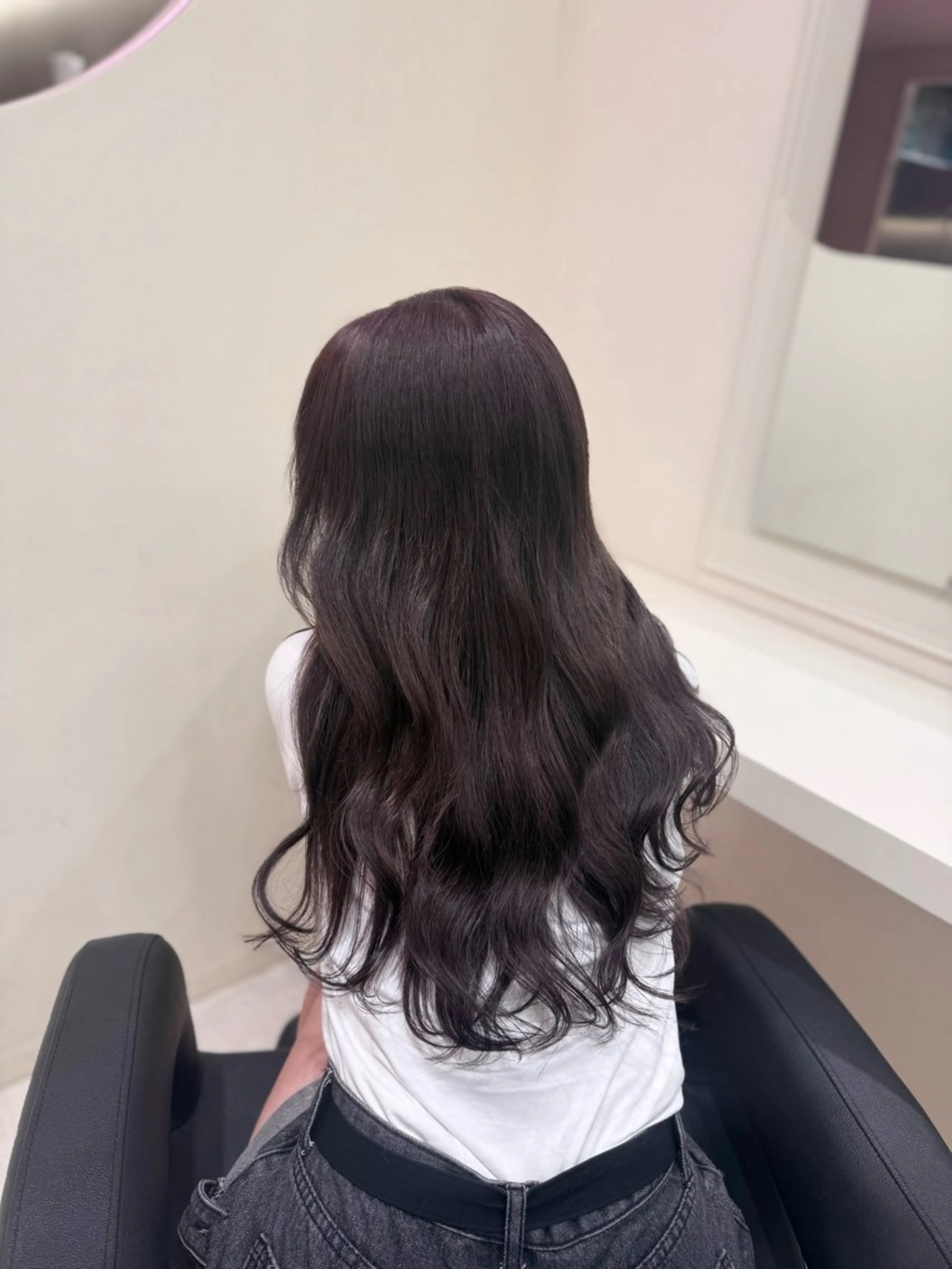 セミロング 🎀🫧透明感 ピンクラベンダー💟のヘアスタイル