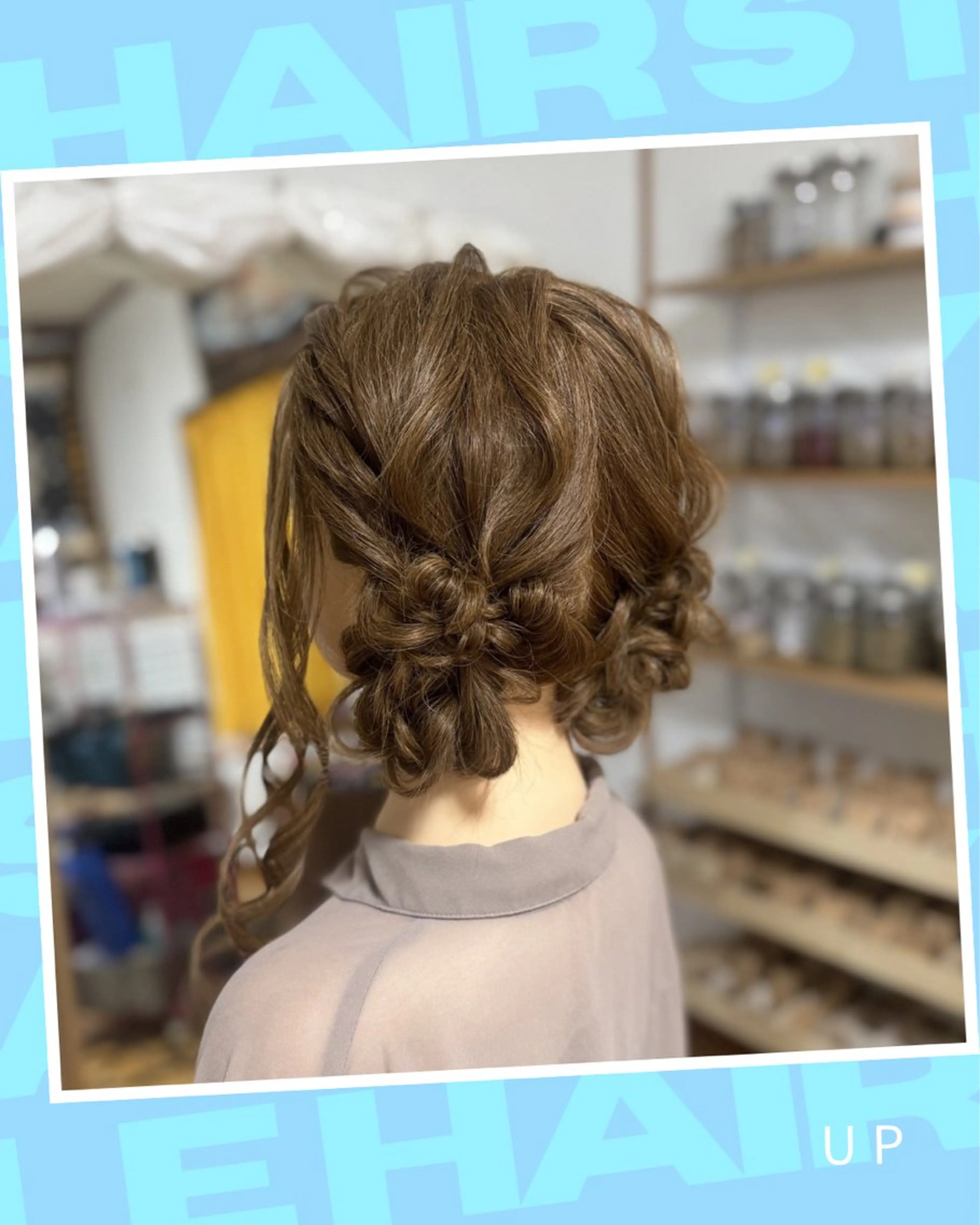 セミロング ヘアアレンジ お団子ヘア ツインテール ヘアセット Yamauchi natsumiのヘアスタイル