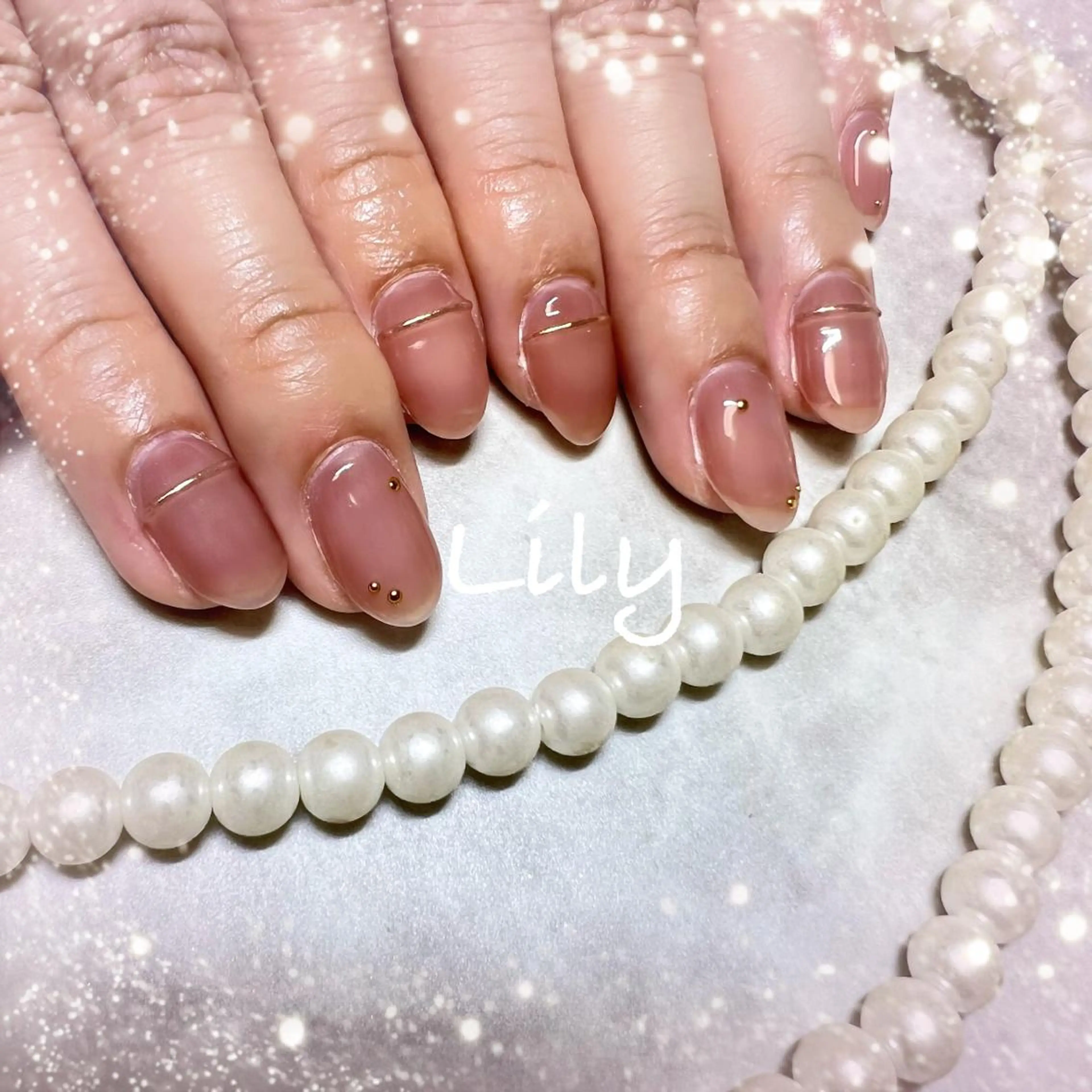ネイル ハンドネイル Lily*nail 🌻Mii🌻のネイルデザイン