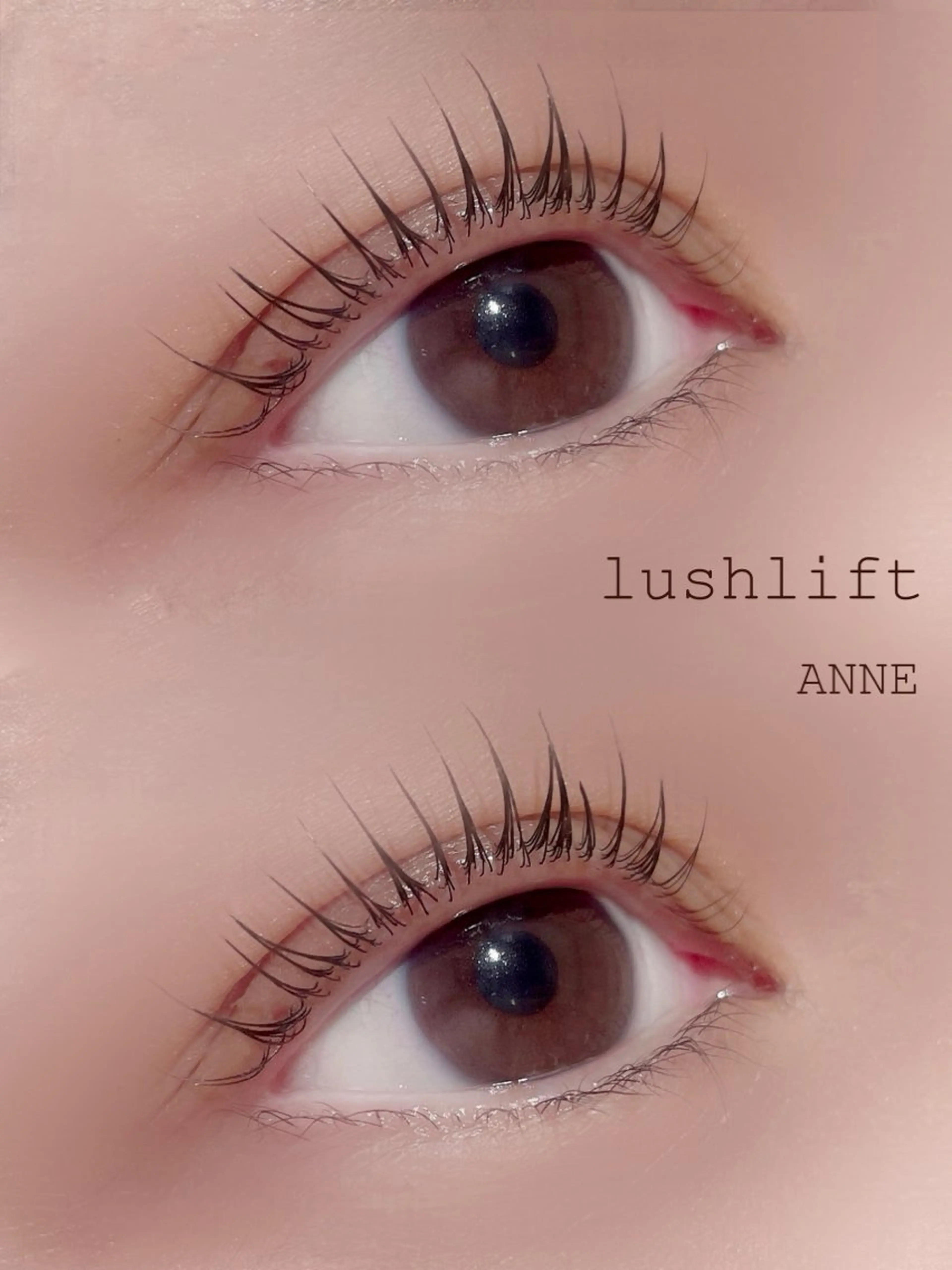 マツエク・マツパ 束感まつ毛 韓国風マツエク ナチュラル 一重×まつ毛パーマ ANNE chizuのマツエク・マツパデザイン