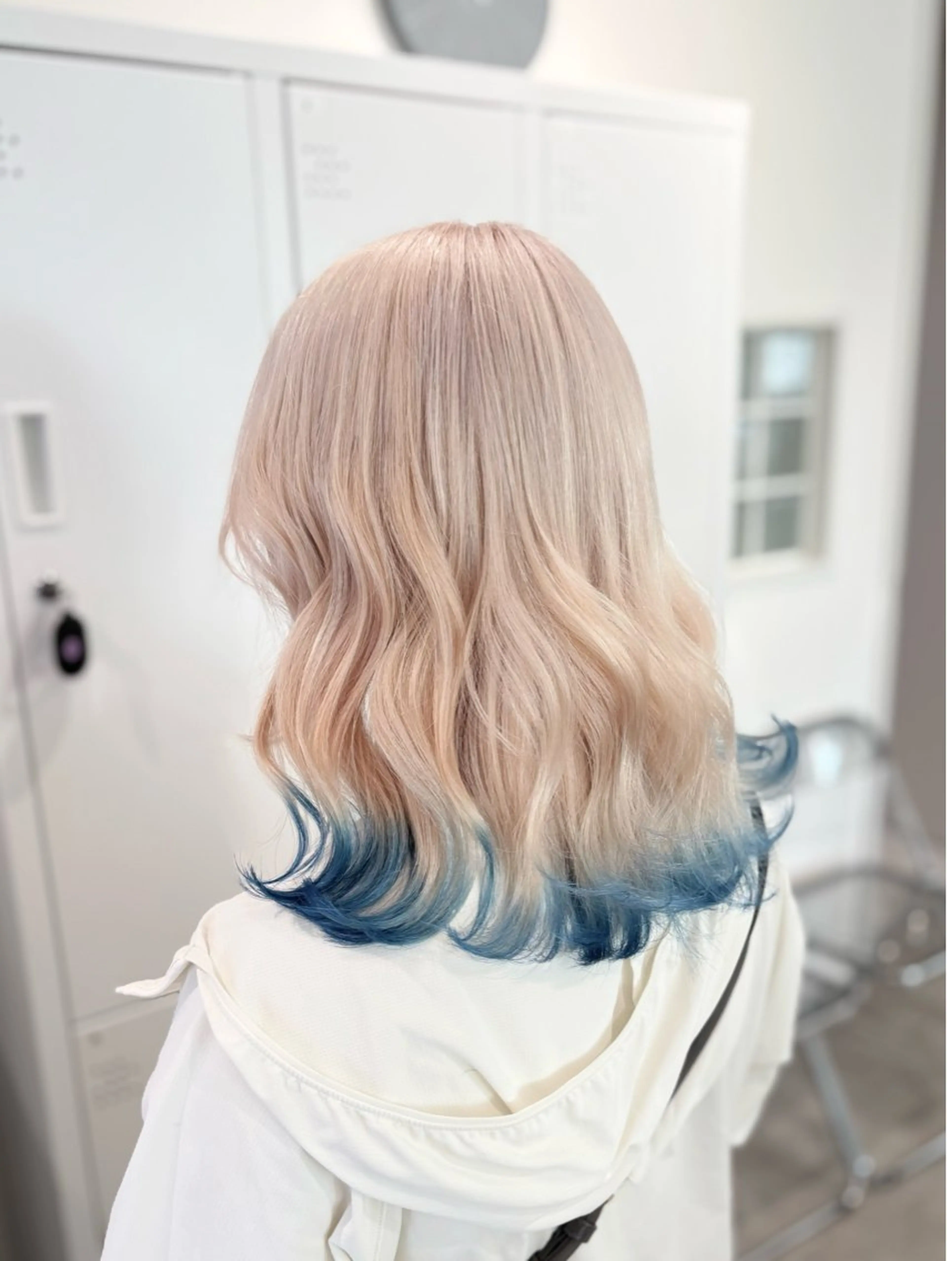 ロング カラー ヘアカラー トリートメント GaKu/ハイトーン /ブリーチ/レイヤーのヘアスタイル