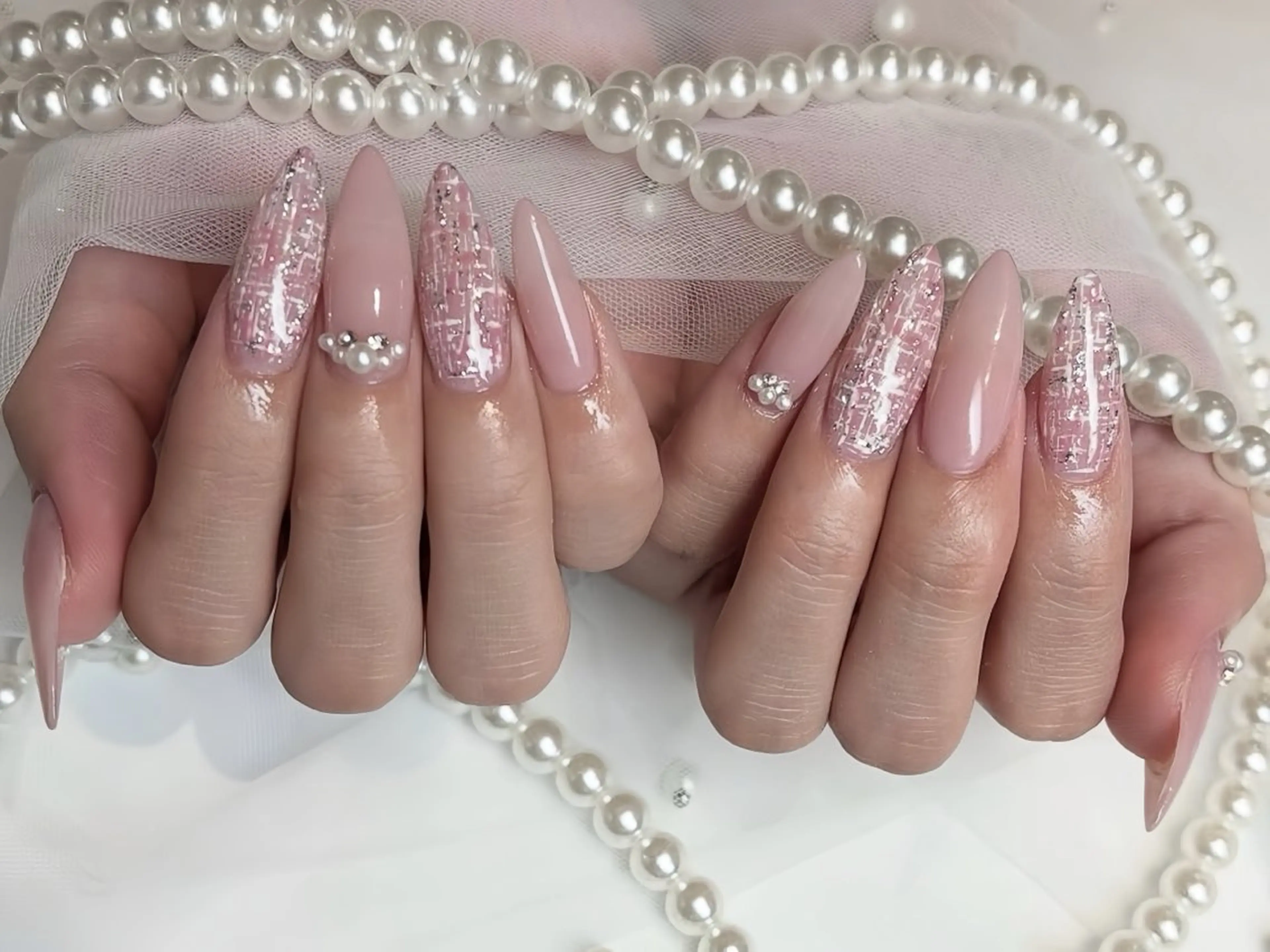 ネイル べっ甲ネイル チークネイル フラッシュネイル フラワーネイル フットネイル ハンドネイル Rin Nail Shinokuboのネイルデザイン