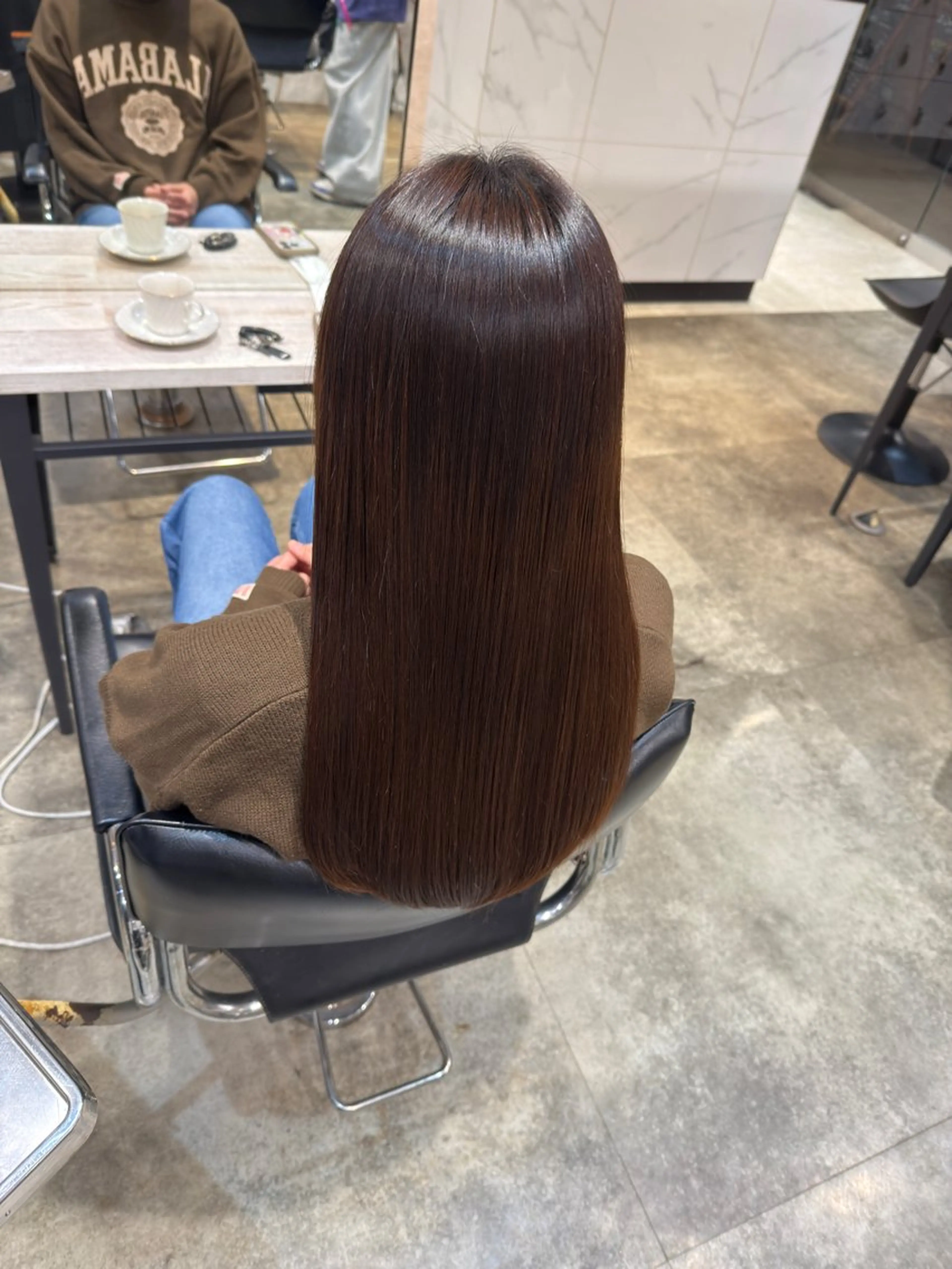 ロング 伸ばしかけ 縮毛矯正 Lutia池袋所属・lutia池袋 momoka⠀のヘアスタイル