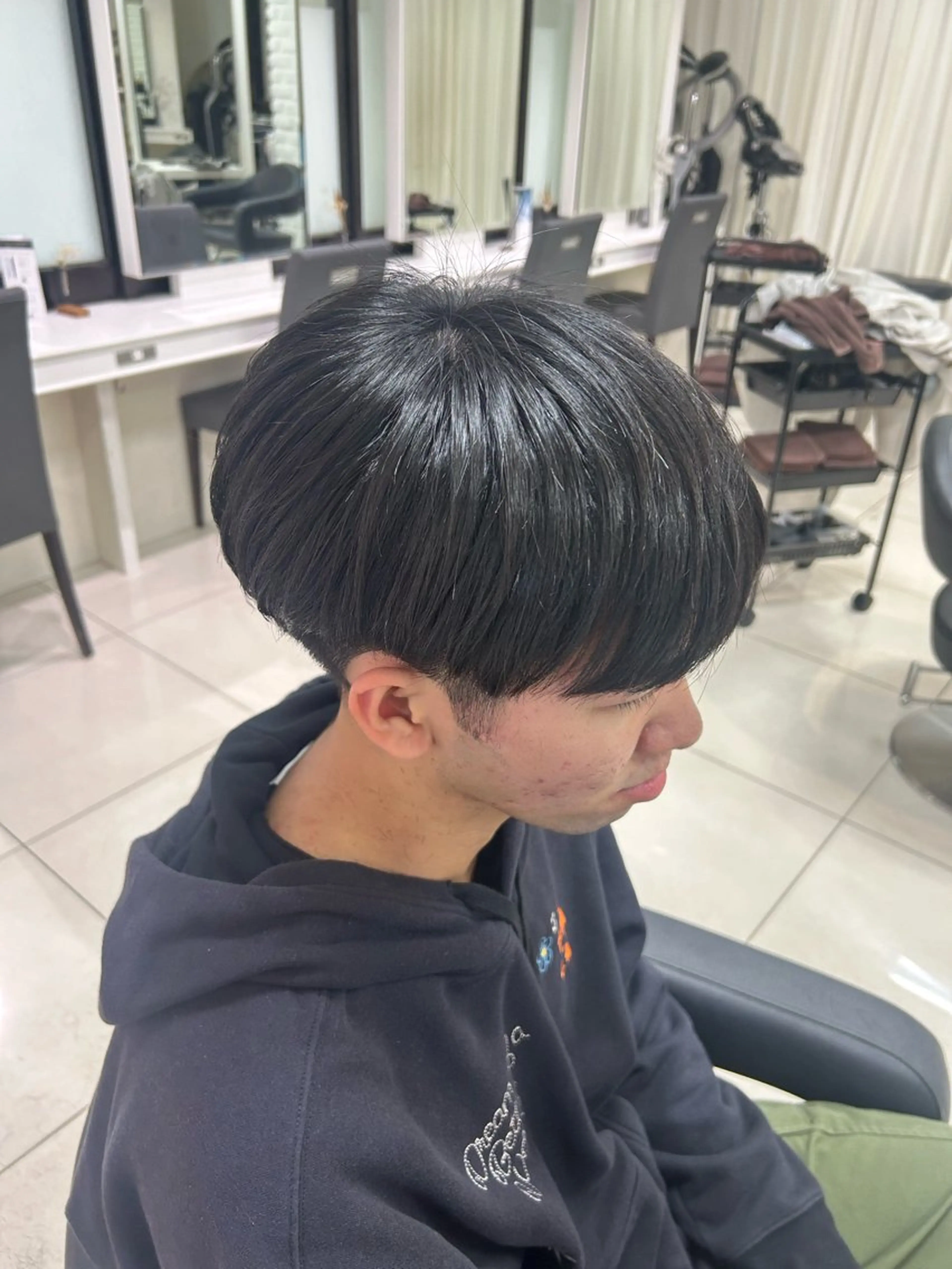 ショート カット 縮毛矯正 【縮毛矯正/レディー スカット】美涼🎀のヘアスタイル