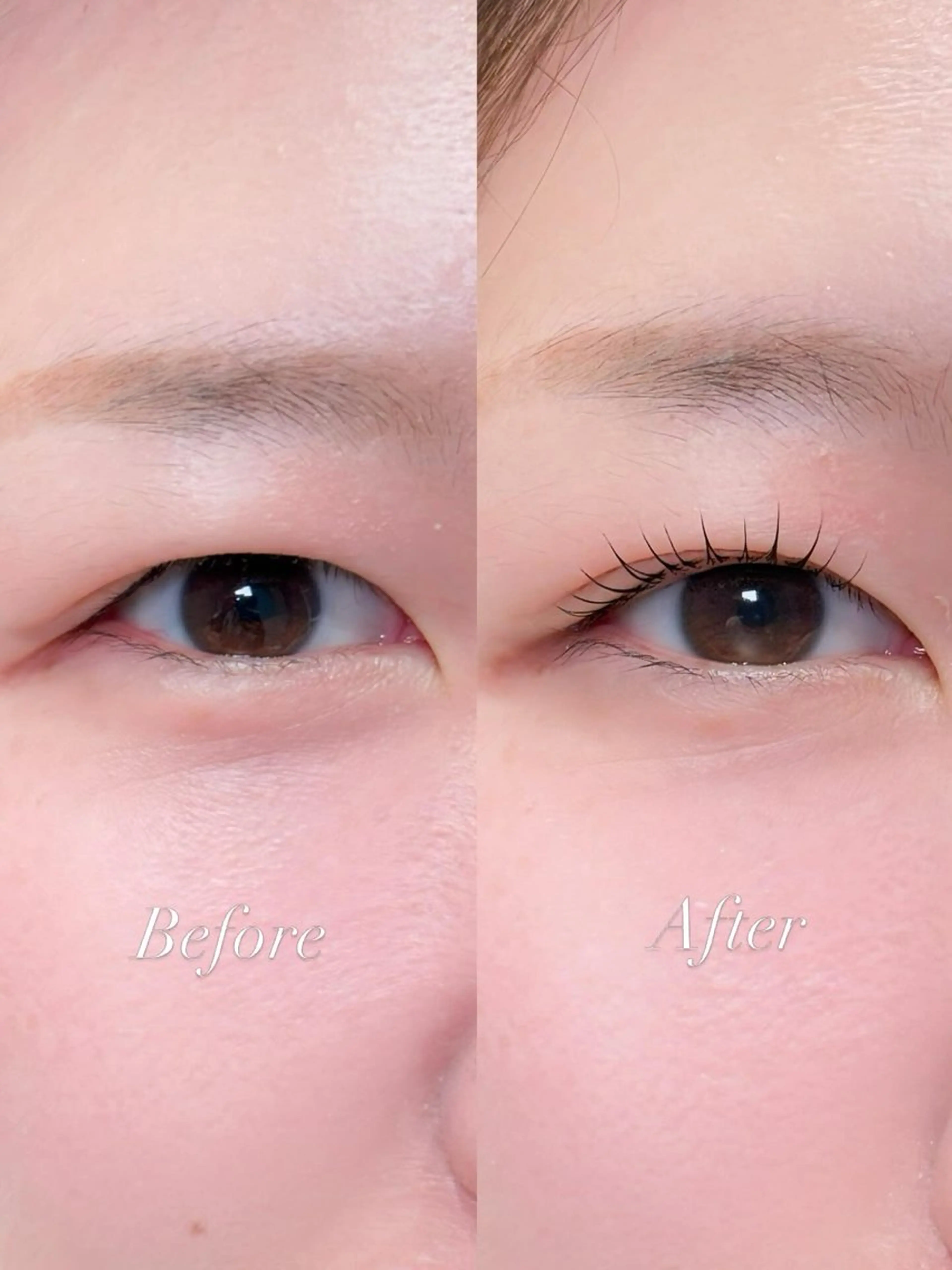 マツエク・マツパ 束感まつ毛 ナチュラル まつげパーマ 一重×まつ毛パーマ マツパ cherien eyelash&eyebrow（salon village）所属・梅津/cherien 渋谷・明治神宮前のマツエク・マツパデザイン
