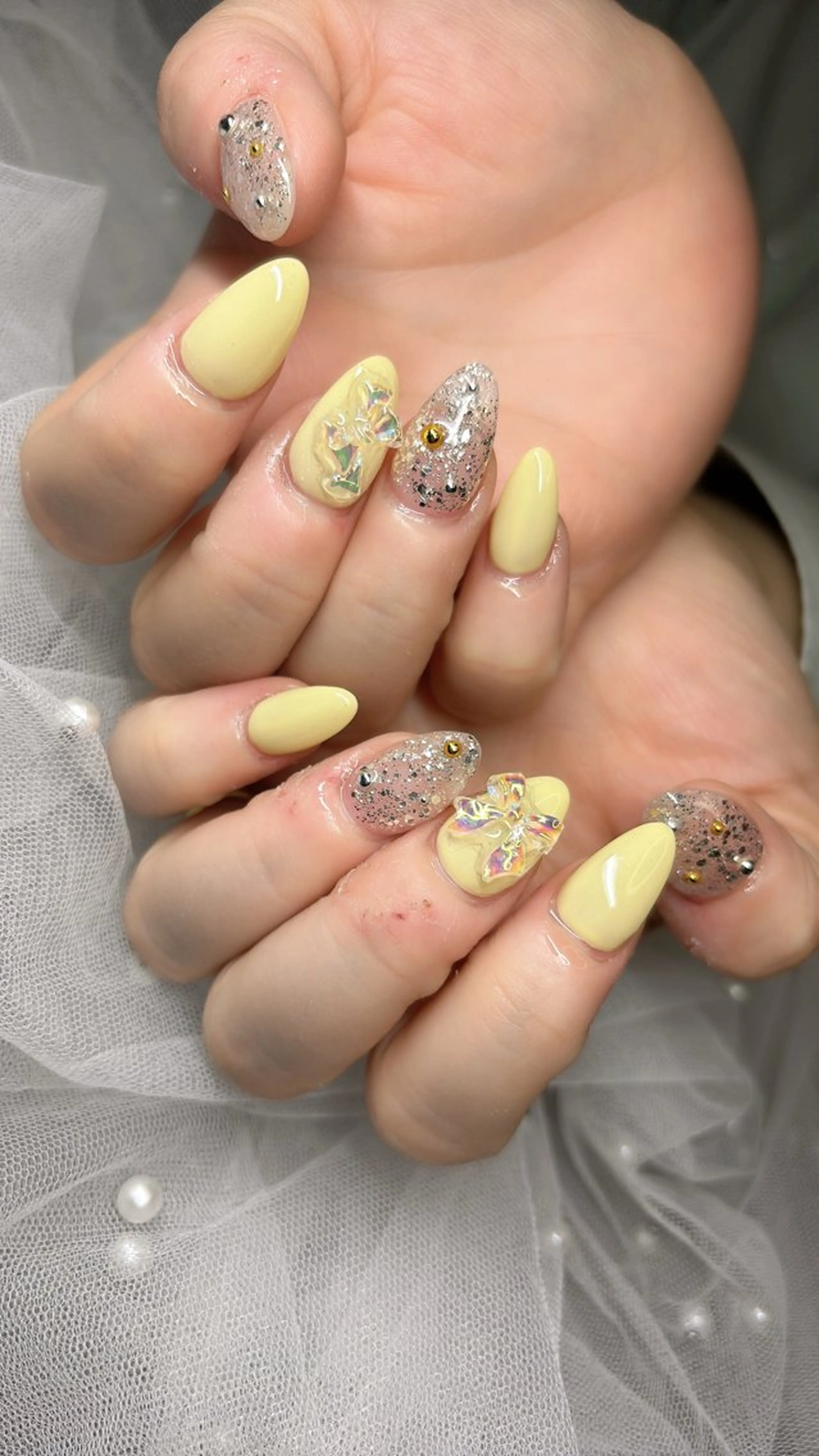 ネイル キラキラネイル ラメ(グリッター) 持ち込み ハンドネイル happiness nailのネイルデザイン