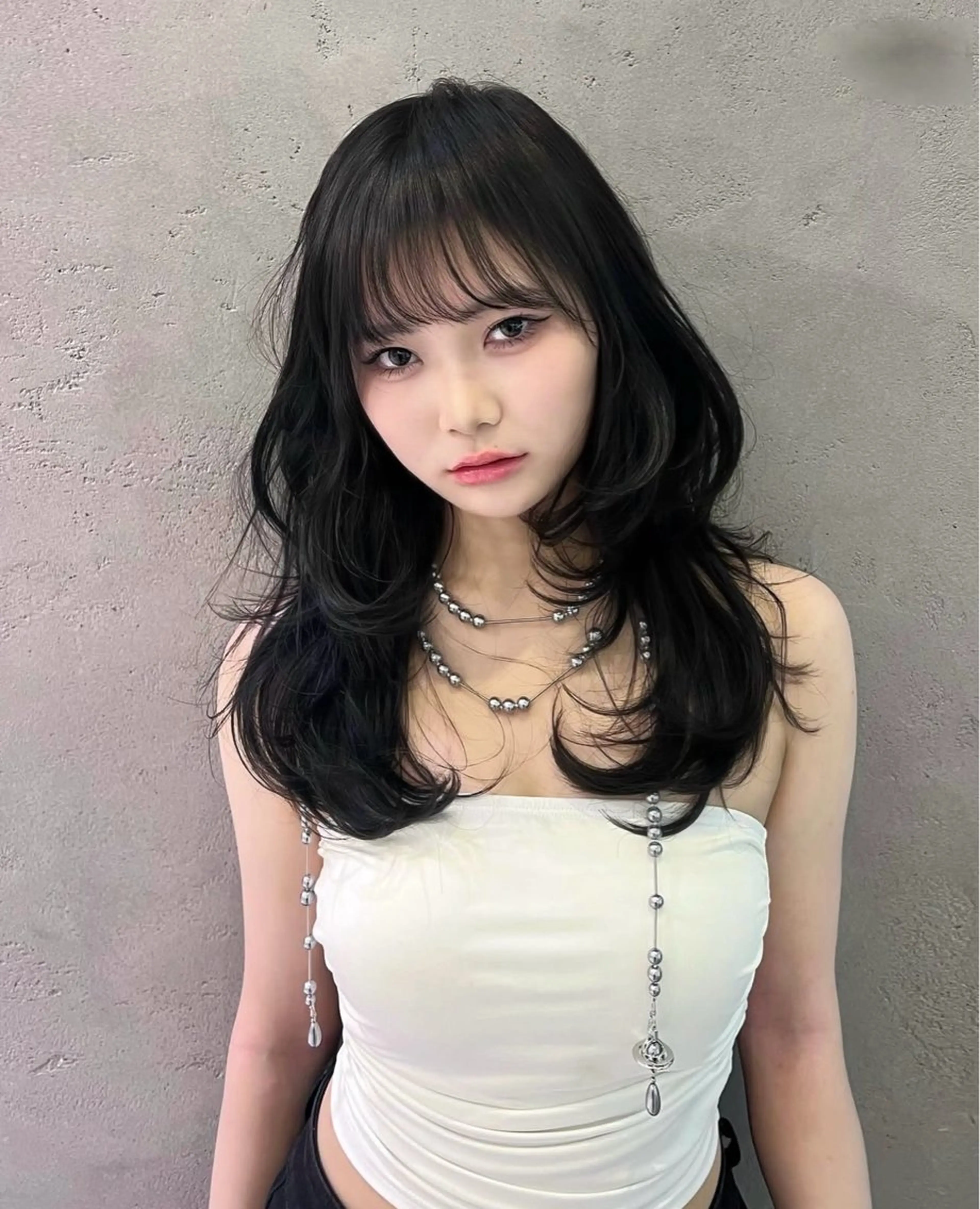 セミロング sara/名古屋 ／ハイトーンのヘアスタイル