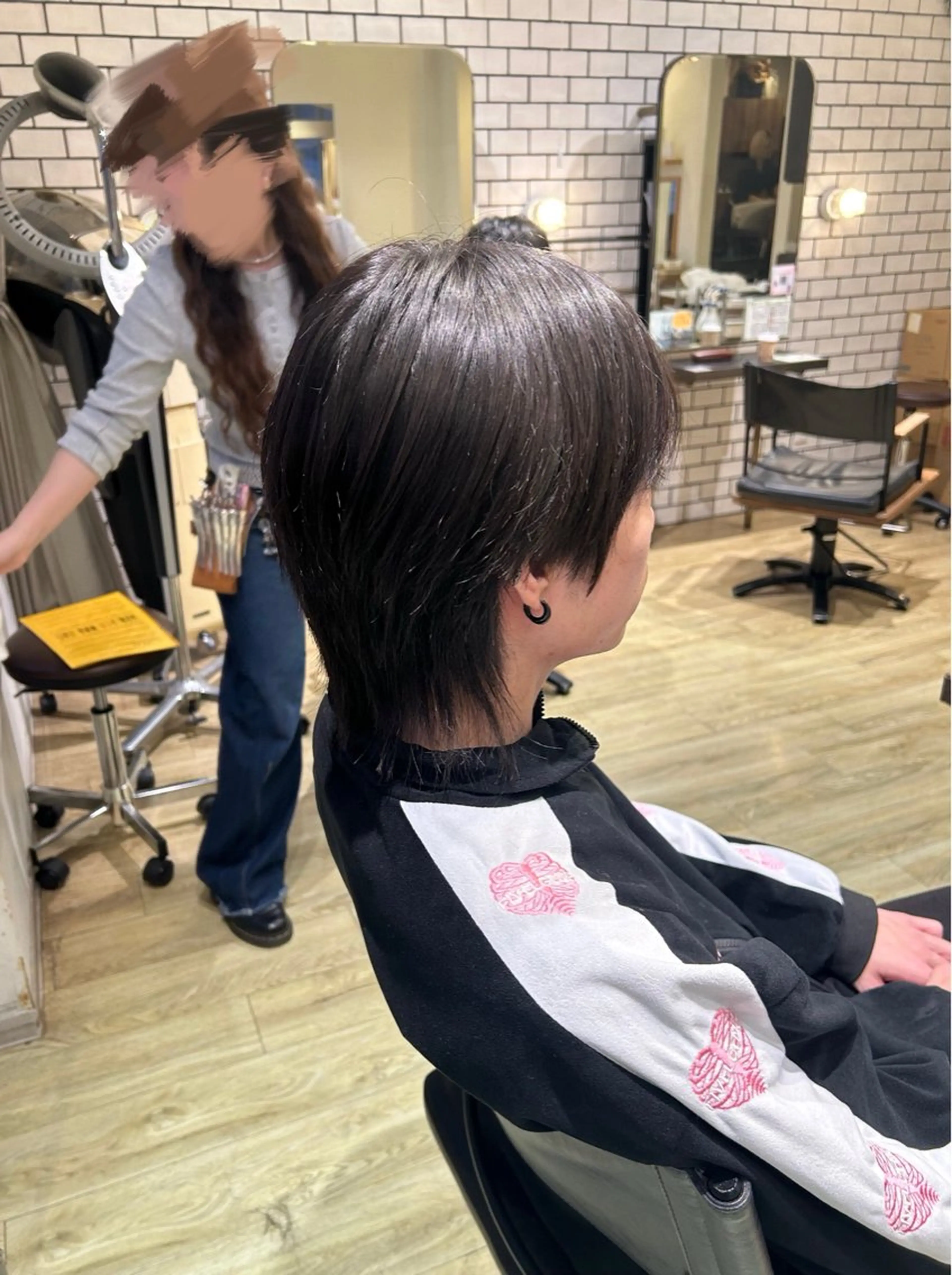 メンズ メンズウルフカット ウルフカット 水木 里咲のヘアスタイル