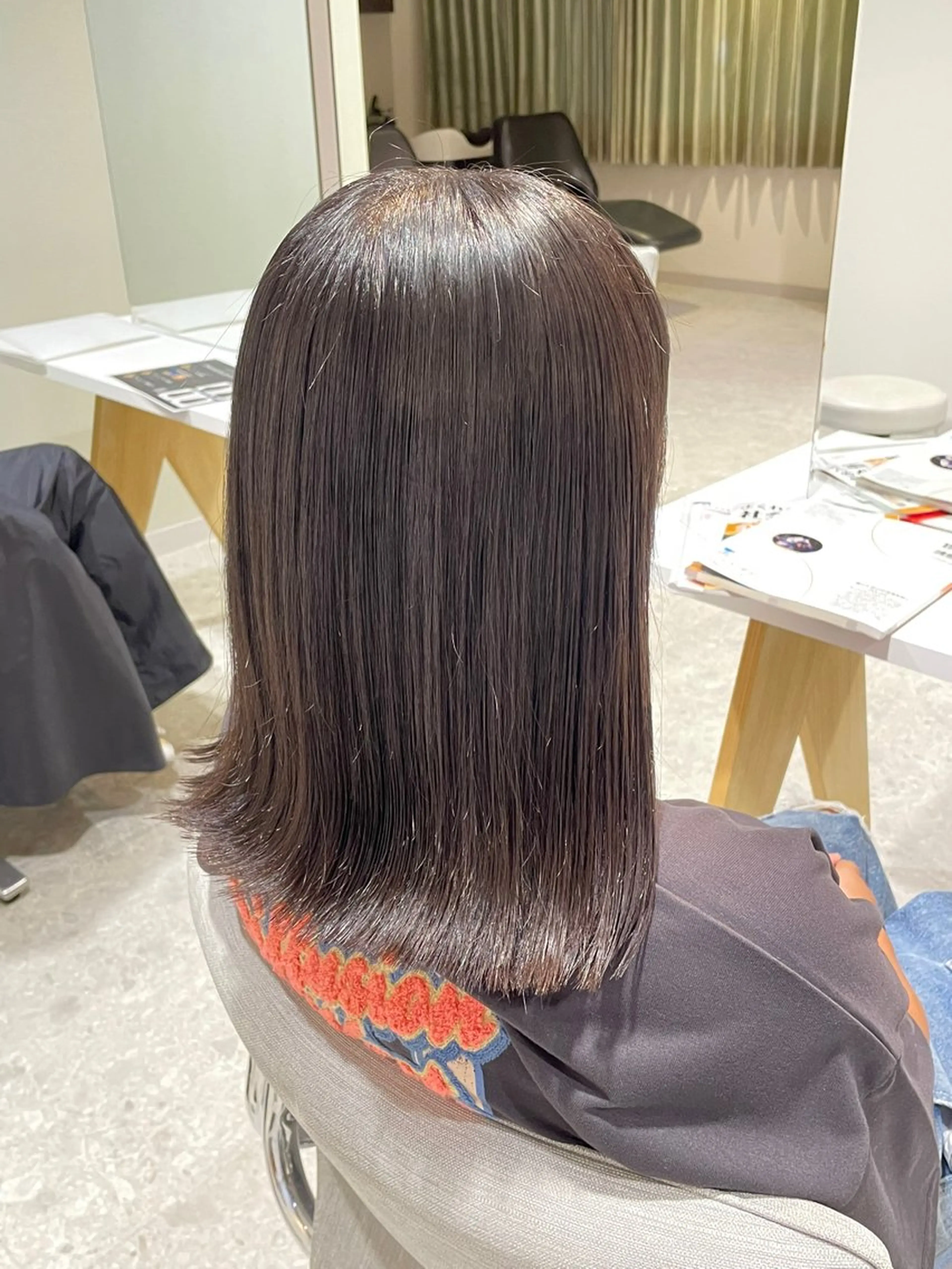 セミロング カラー 髪質改善/ボブ /雷賀のヘアスタイル