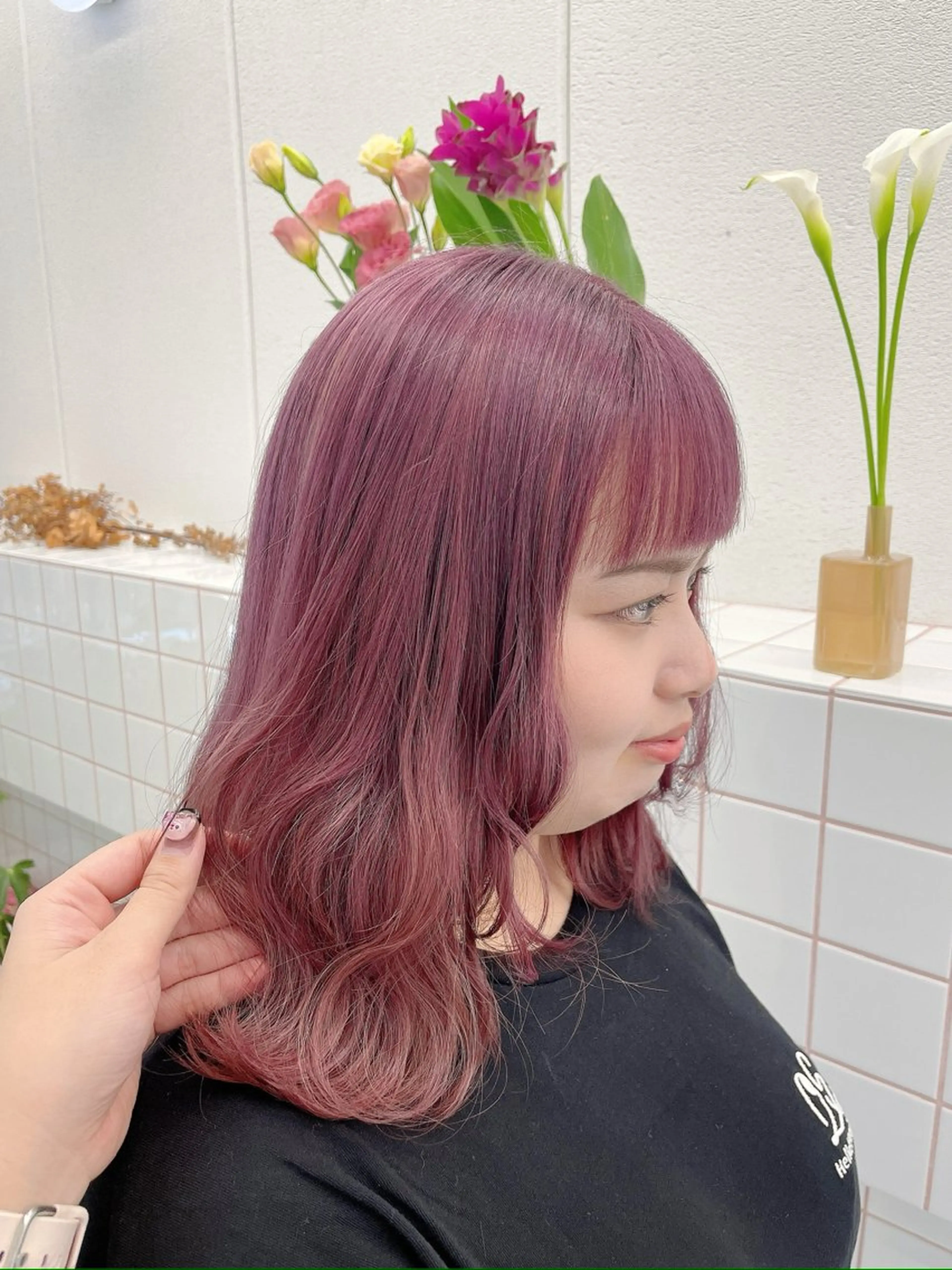 ロング カラー カット ヘアカラー トリートメント 🌷花屋併設🌷 西松さらのマツエク・マツパデザイン