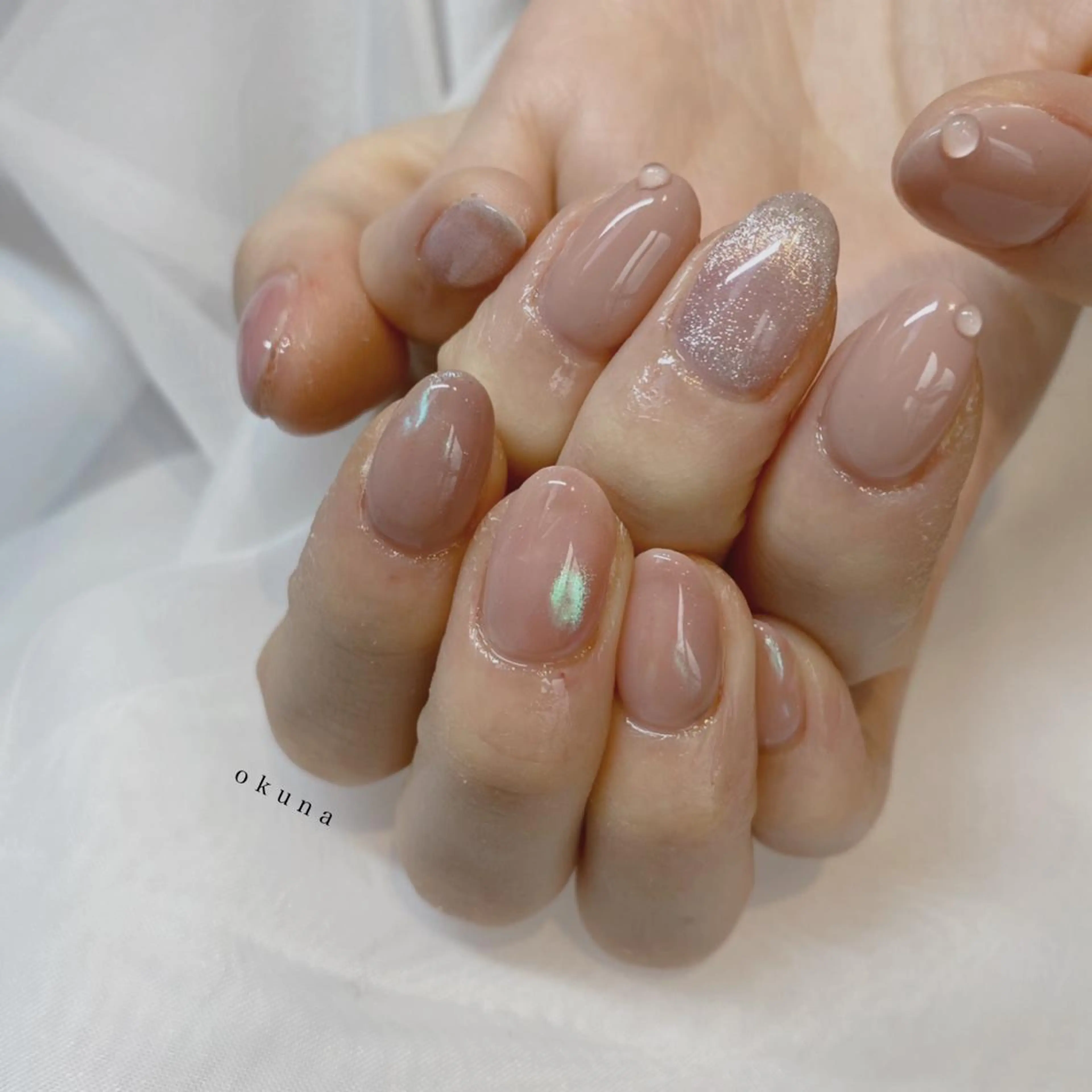 ネイル ニュアンスネイル ハンドネイル パンチャパンチャ ネイルサロンのネイルデザイン