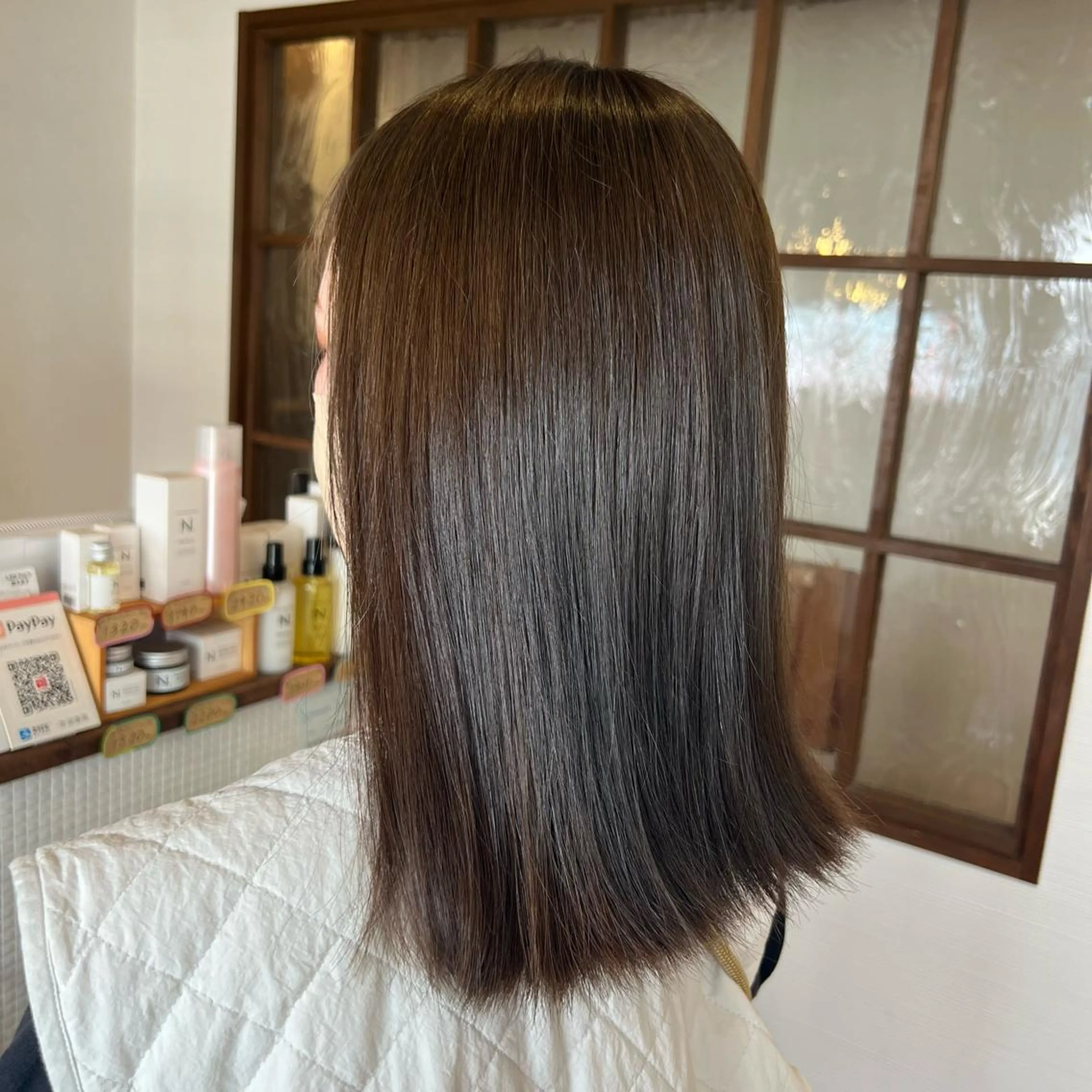 セミロング カラー 平井/レイヤーカット /ハッシュカット🩰のヘアスタイル