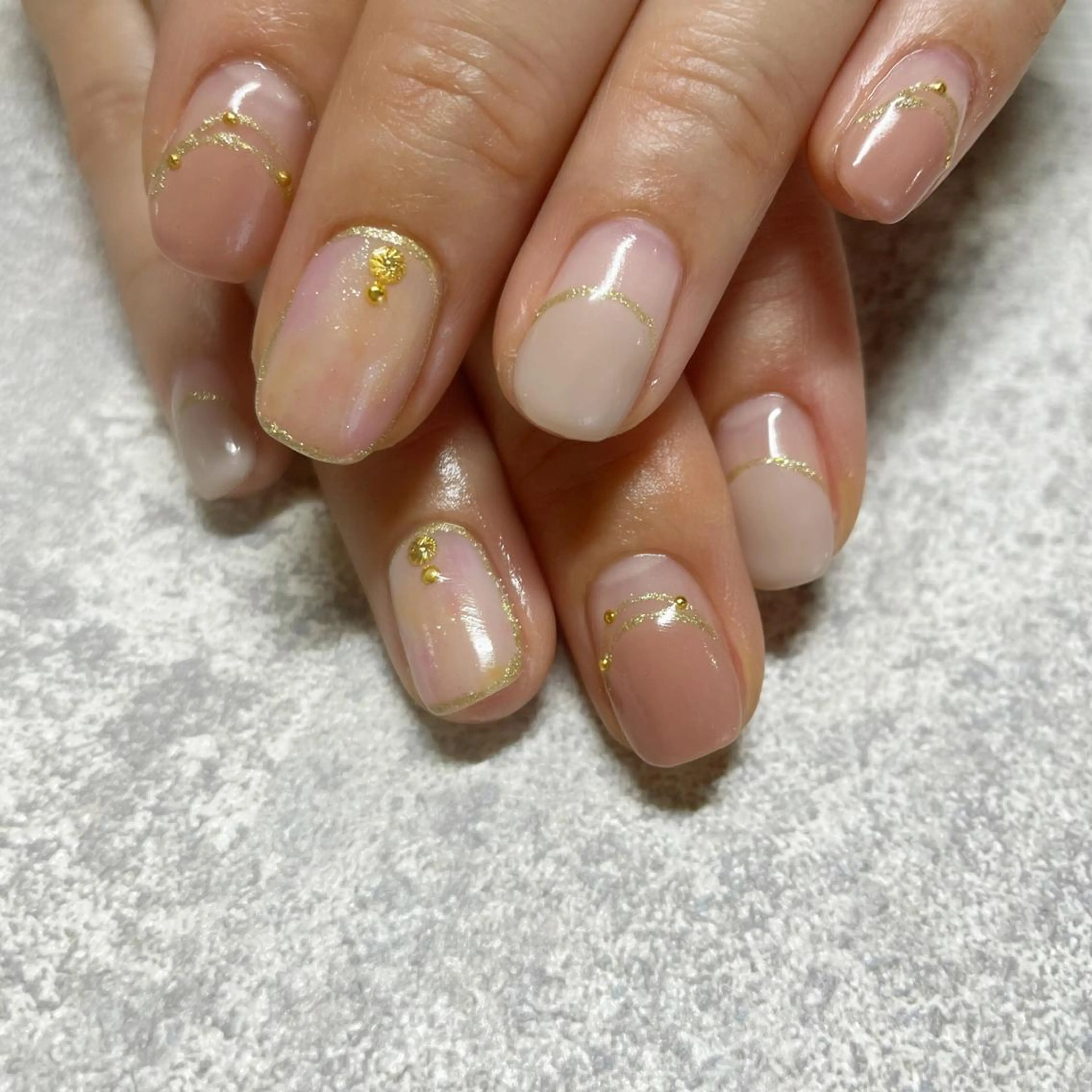 ネイル アートネイル ストーンネイル ハンドネイル 舟橋 恭子のネイルデザイン