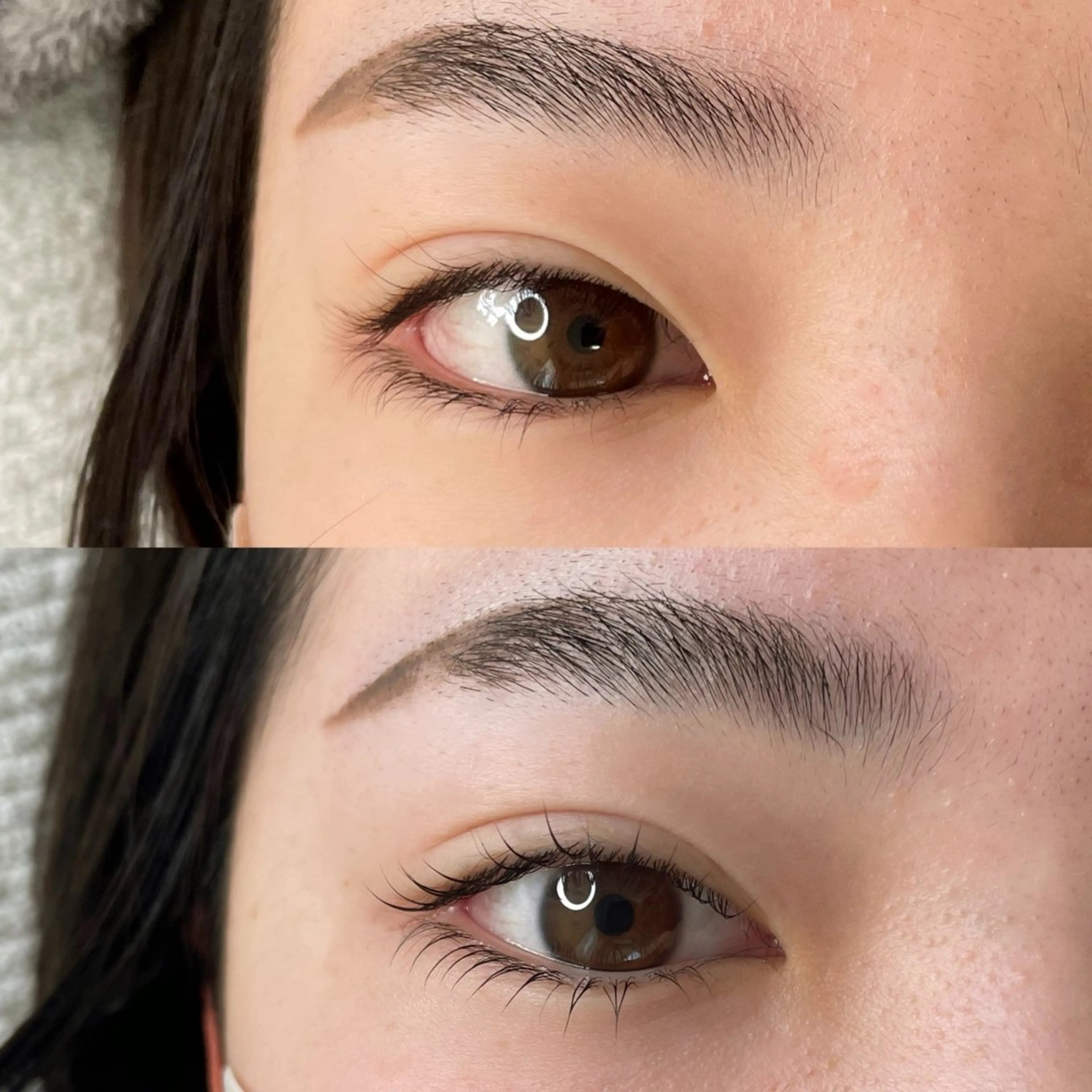 マツエク・マツパ 下まつげエクステ 一重×まつ毛パーマ マツパ Rita Eyesの眉毛・アイブロウイメージ