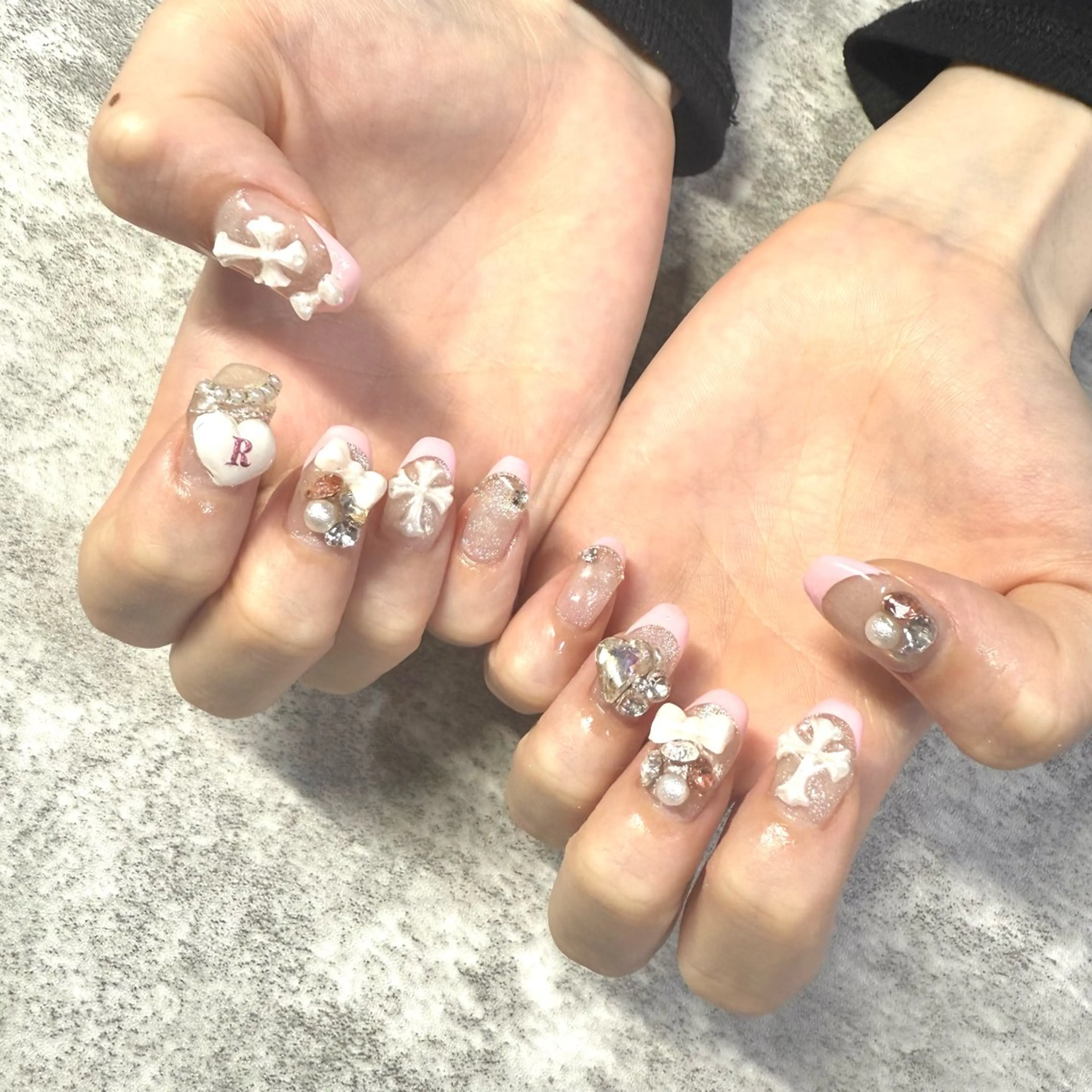 ネイル フレンチネイル パステルネイル ピンク ハンドネイル ★Rinail... .のネイルデザイン