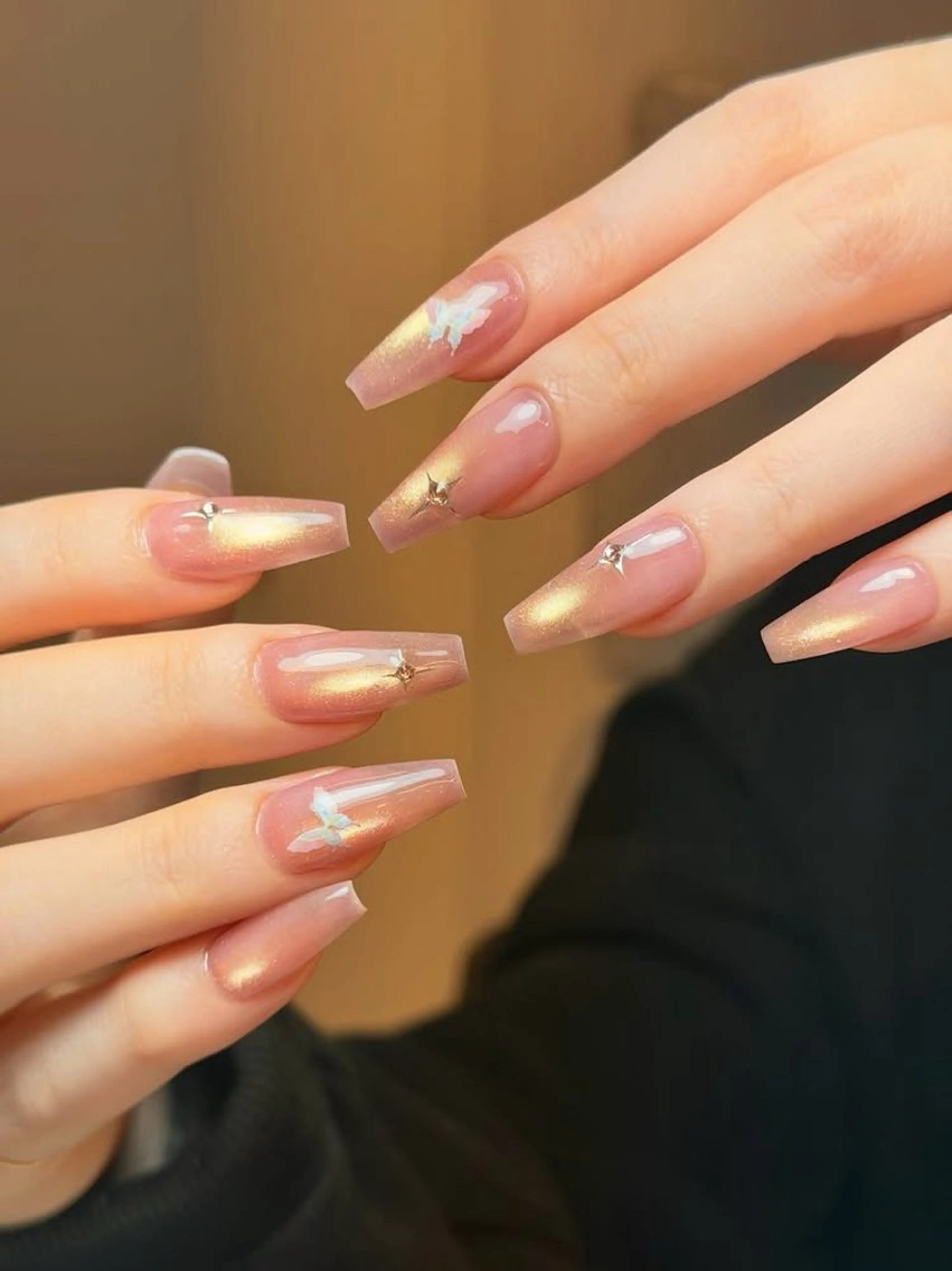 ネイル グラデーション マグネットネイル ニュアンスネイル オフィスネイル ワンカラーネイル ハンドネイル Squen Nail shinjukuのネイルデザイン