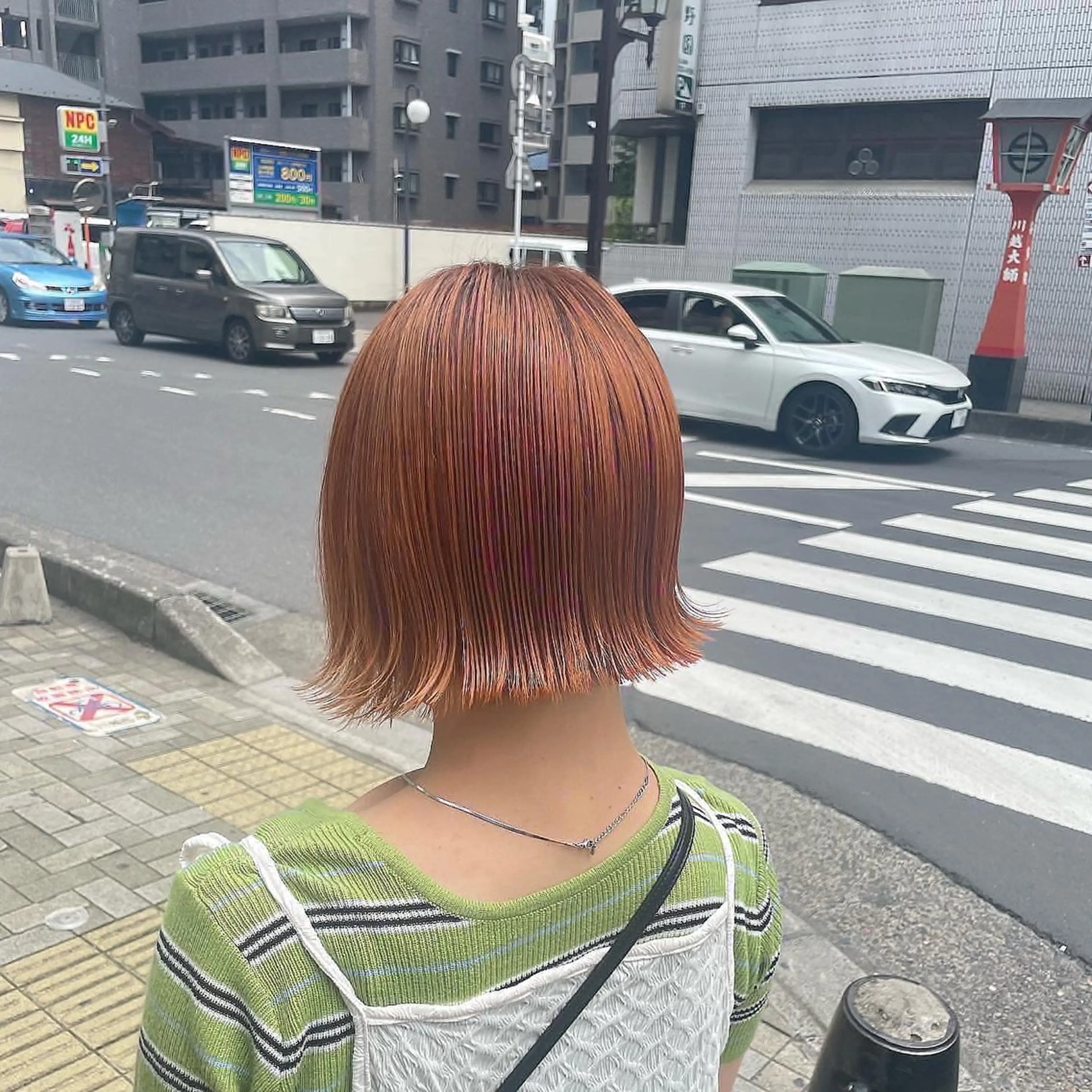 ショート カラー ヘアカラー トリートメント ヘッドスパ 🦋ハイトーンボブ ショート🦋トシキのヘアスタイル